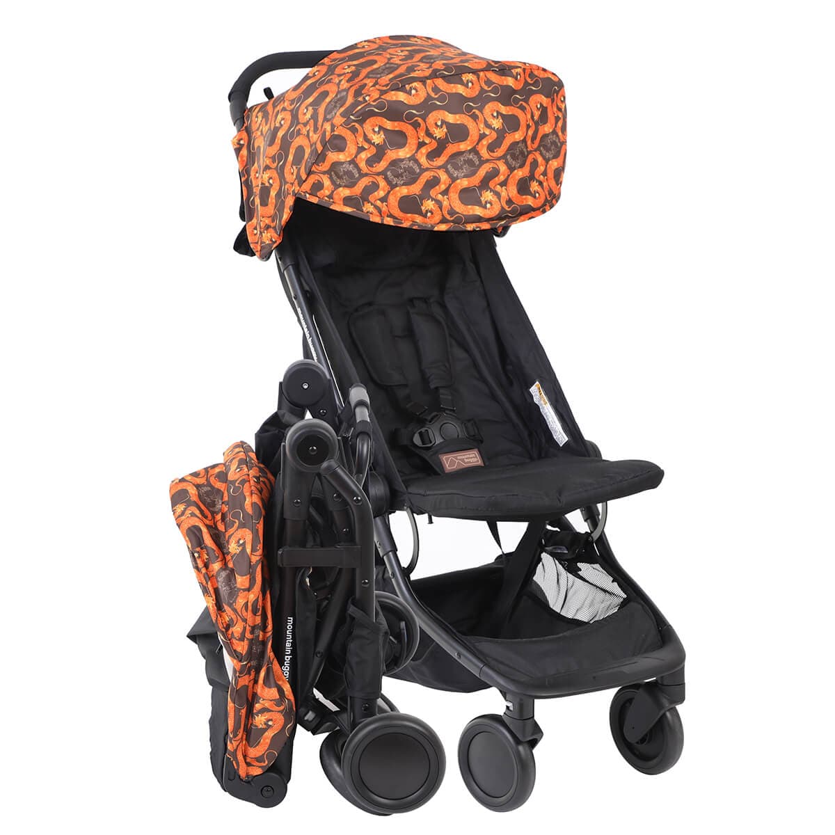 Mountain Buggy Nano V3 Lightweight Compact Travel Stroller - Perfect for Airplanes, City Walks & Outdoor Adventures