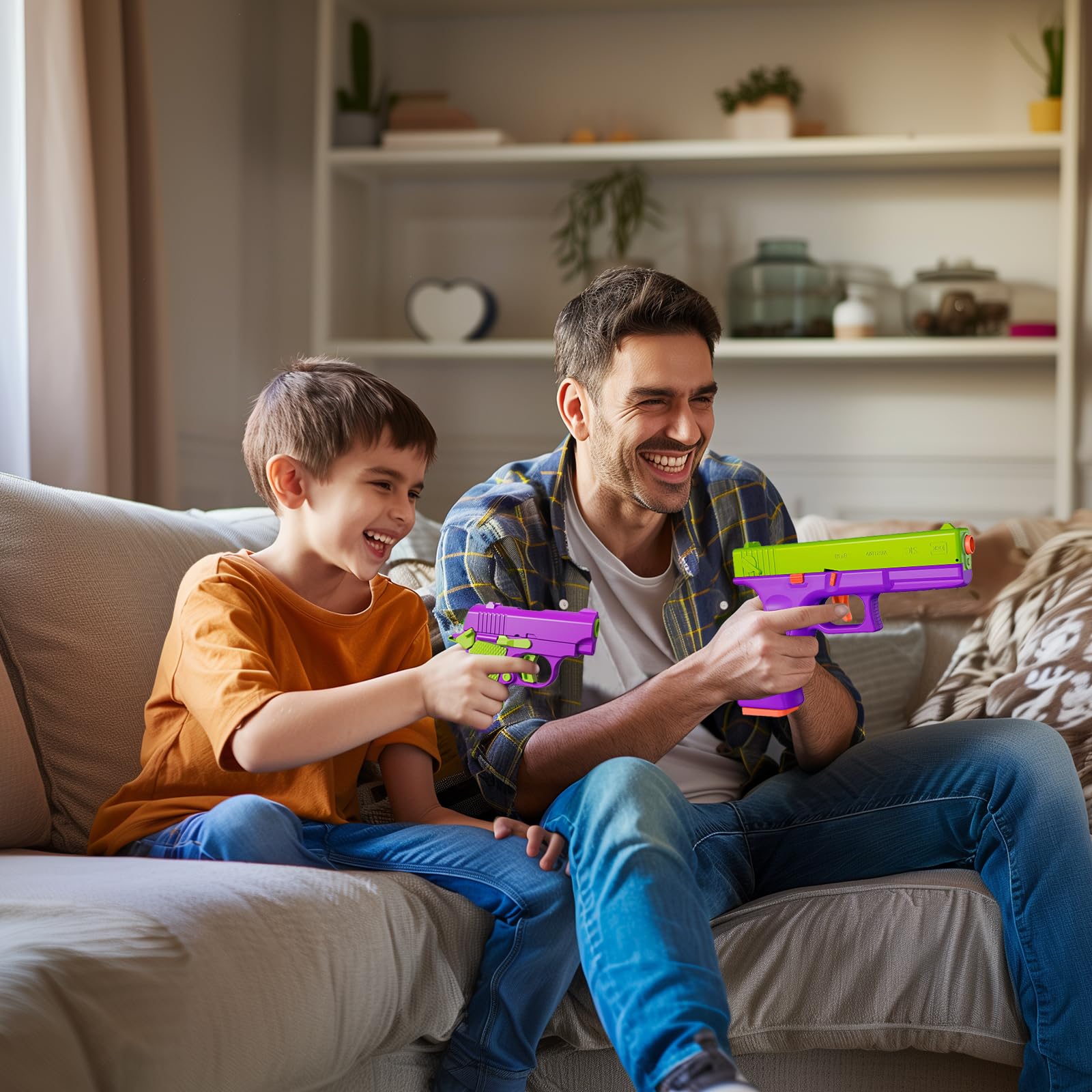 **3 Pack Fidget Toy Gun 1911 - Shell Ejecting Gravity Pistol for Stress Relief, Anxiety, Autism & Kids | 3D Printed Sensory Toys for Office, School & Travel Gifts**