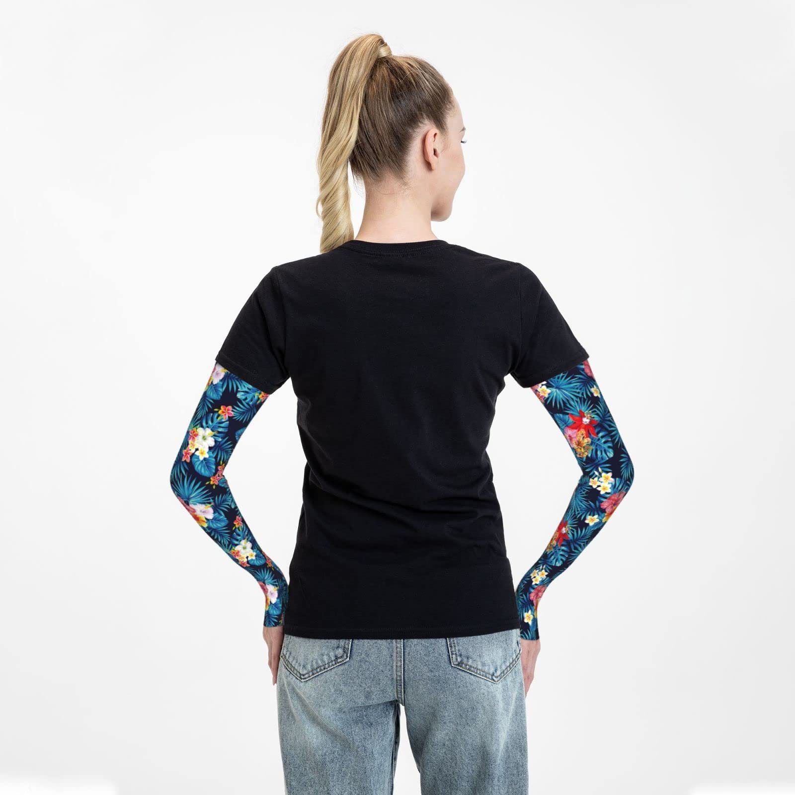 Gardening Arm Sleeves for Women & Men - UV Protection Sun Sleeves with Thumb Hole - Perfect for Farming, Outdoor Work & Sun Safety