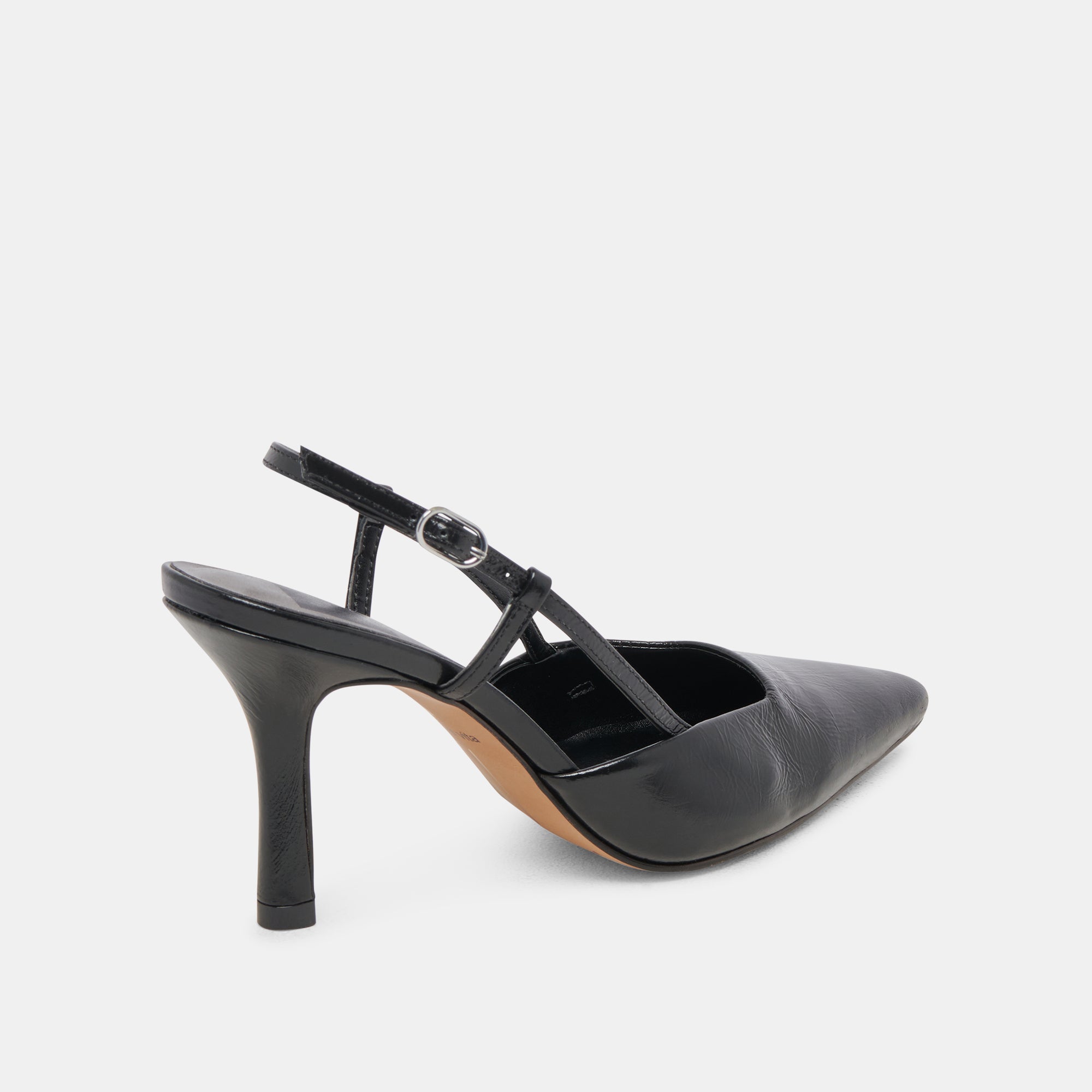 KIM HEELS MIDNIGHT CRINKLE PATENT PUMPS - Elegant High Heels for Women, Night Out, Party & Special Occasions