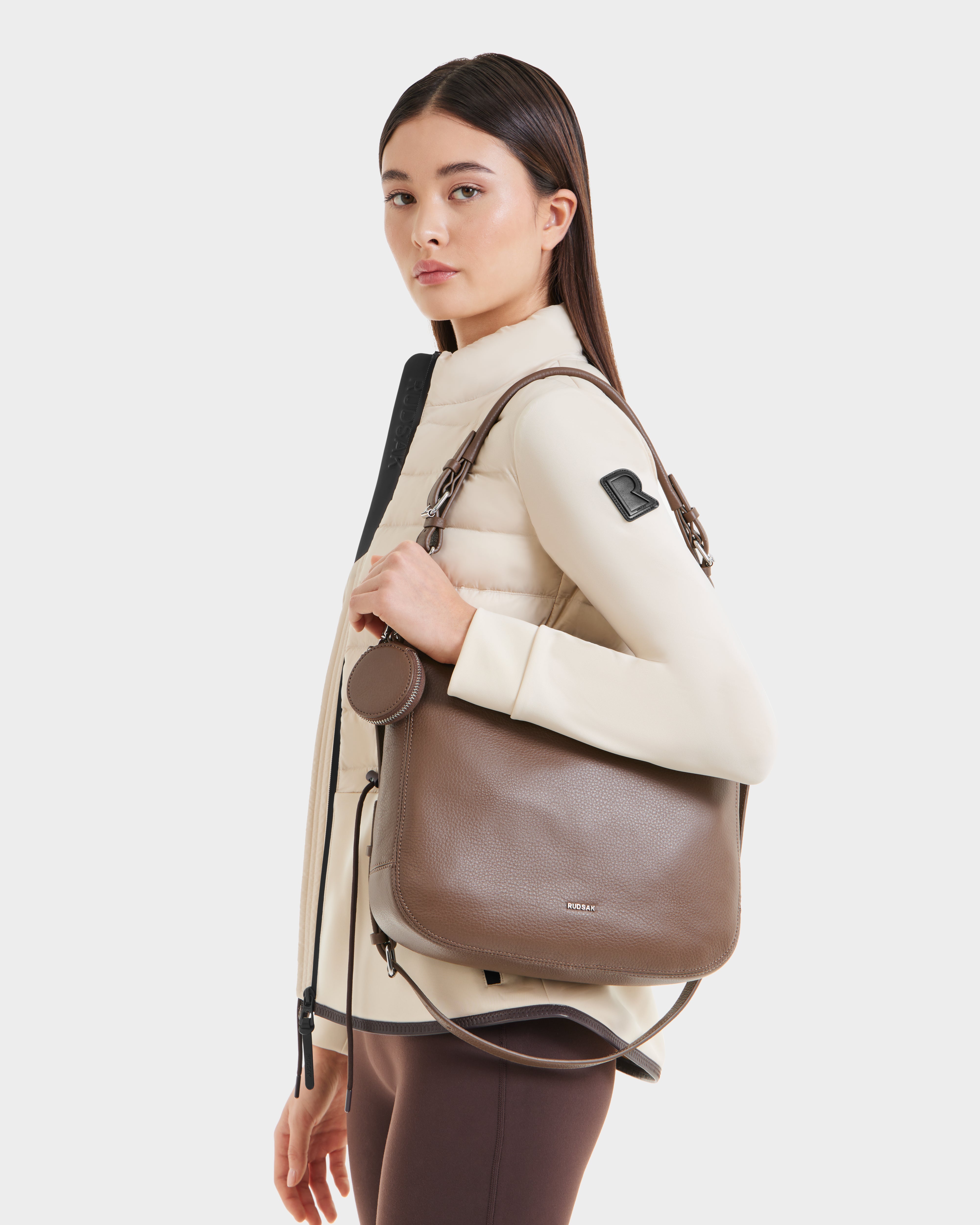 Lucyle 8325012 Women's Mocha Handbag - Stylish Crossbody Purse for Work, Travel & Everyday Use