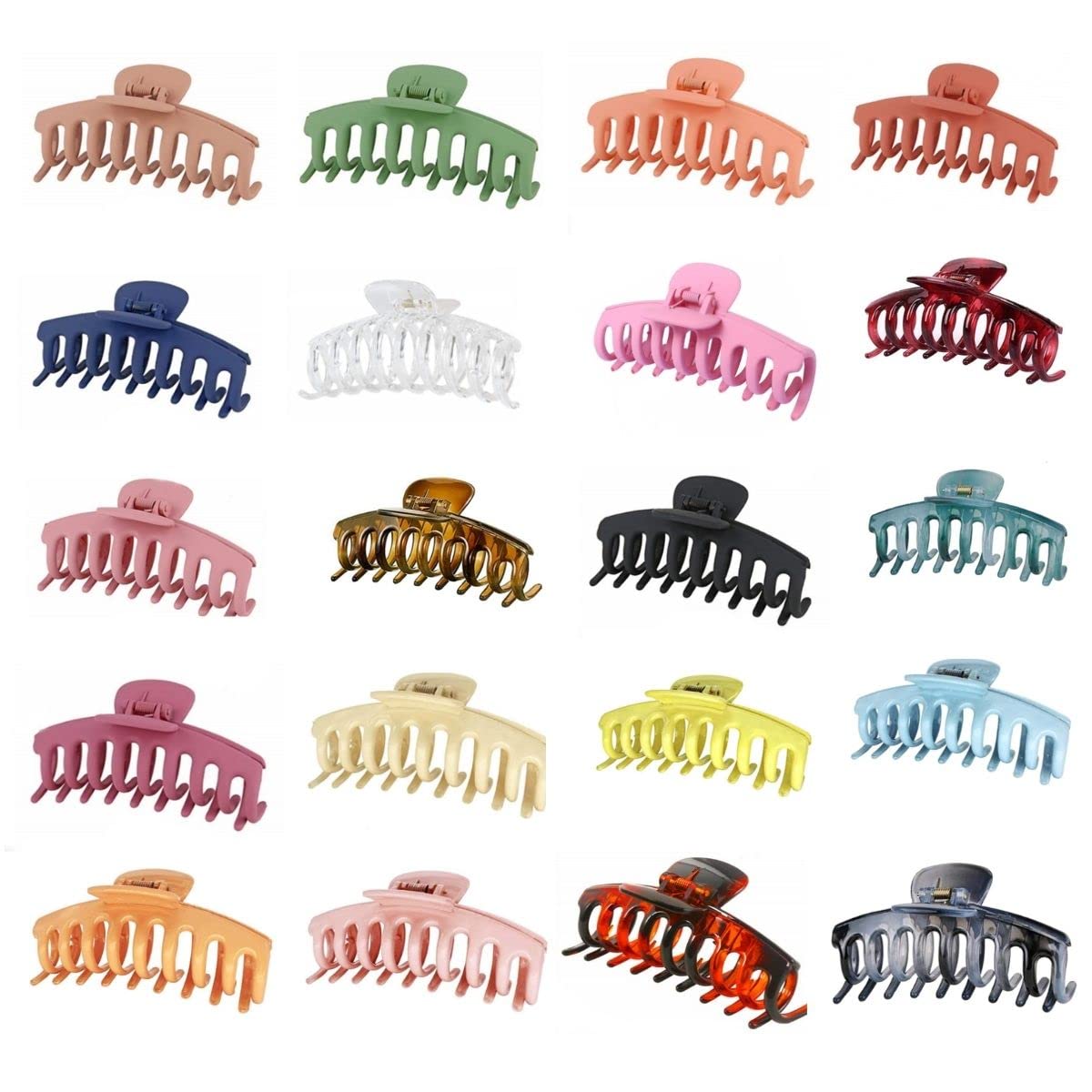 Excelis Hair Clips for Women - 3 Pack Orange Hairpins for Fine, Thick & Curly Hair - Perfect for School, Work & Special Occasions