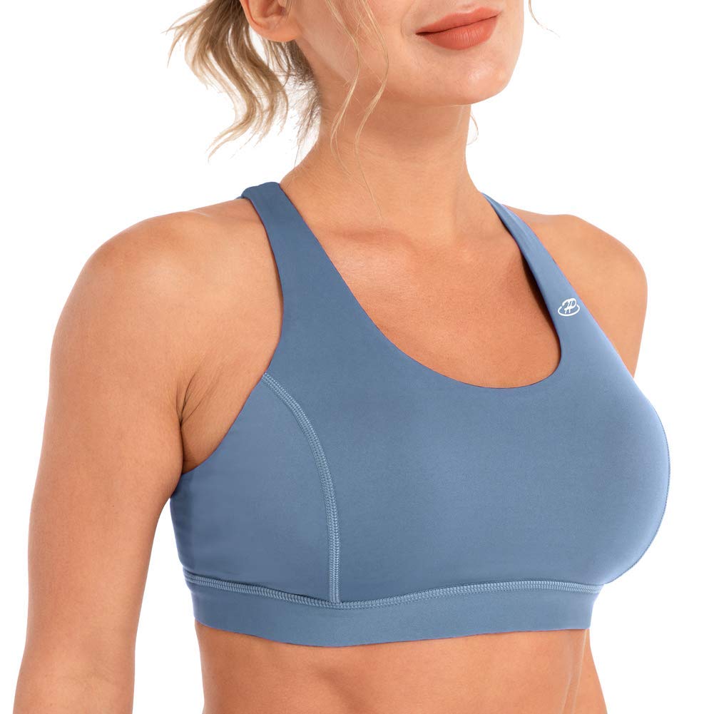 Women's Padded Sports Bras - Low Support Yoga Workout for Gym & Running