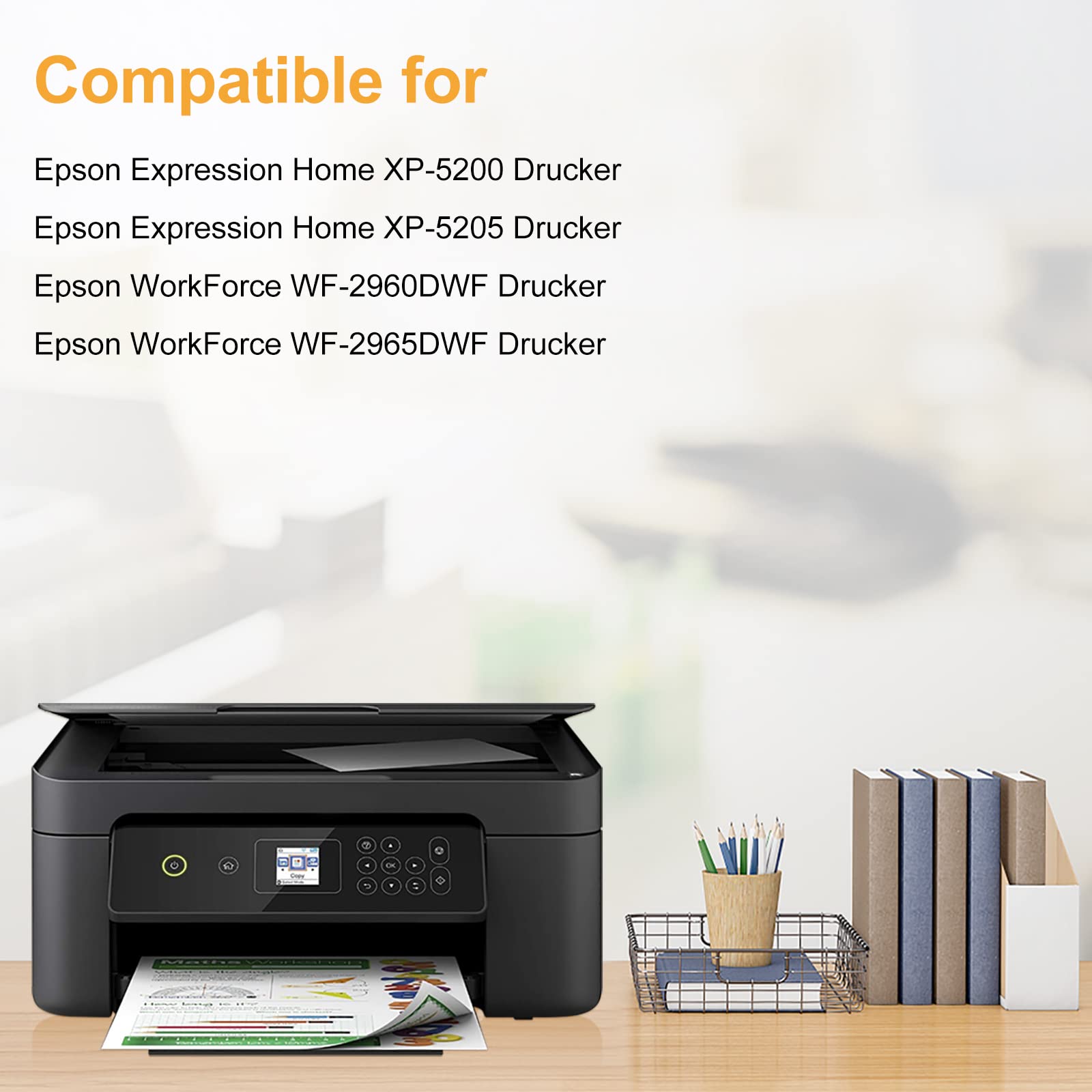 LeciRoba 503XL Ink Cartridges for Epson Printers (5-Pack) - Home & Office Use