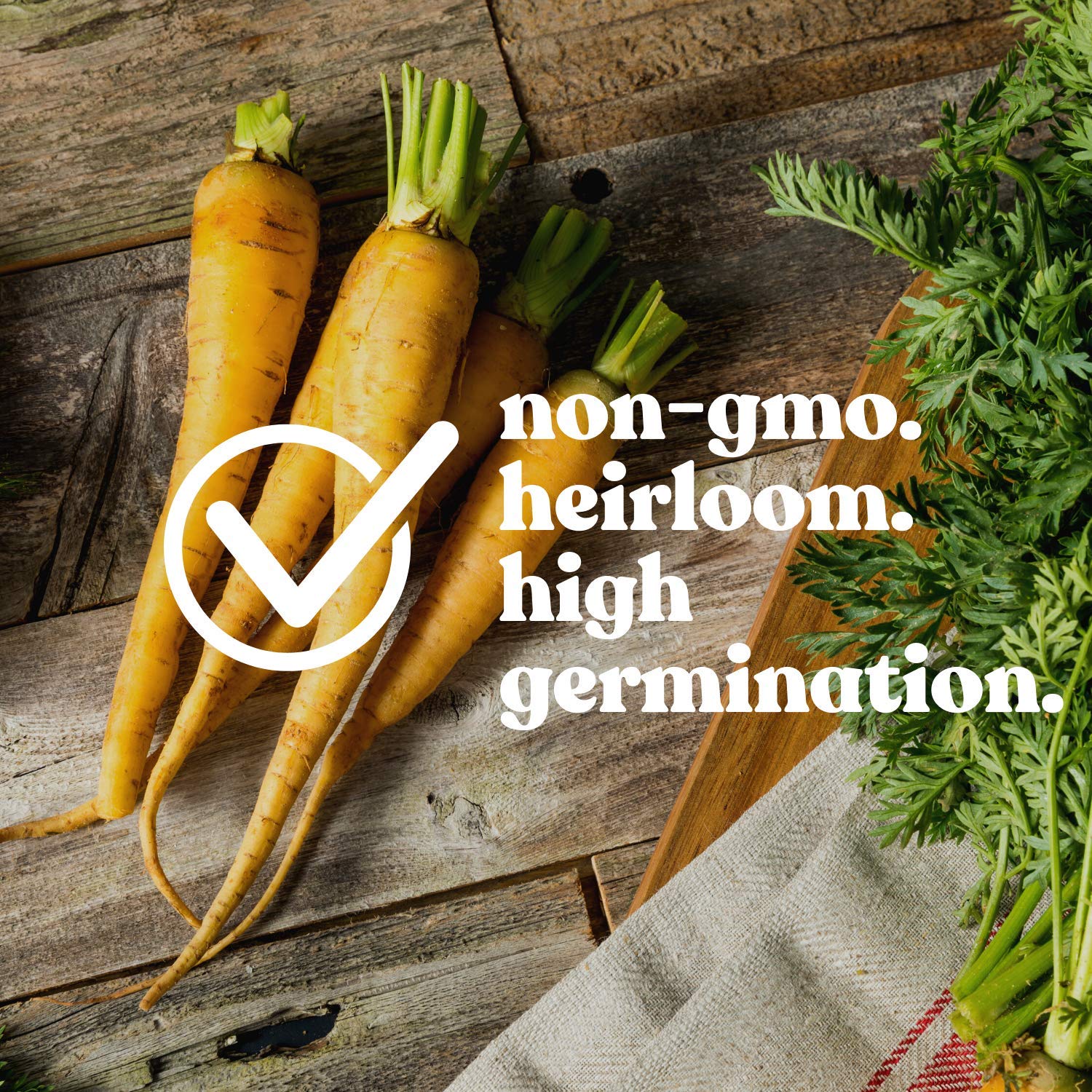 Organic Yellow Carrot Seeds - 1g Packet (~600 Seeds) | Non-GMO Heirloom Vegetable Seeds for Home Garden, Microgreens & Container Planting | Perfect for Raised Beds, Urban Farming & Healthy Snacking