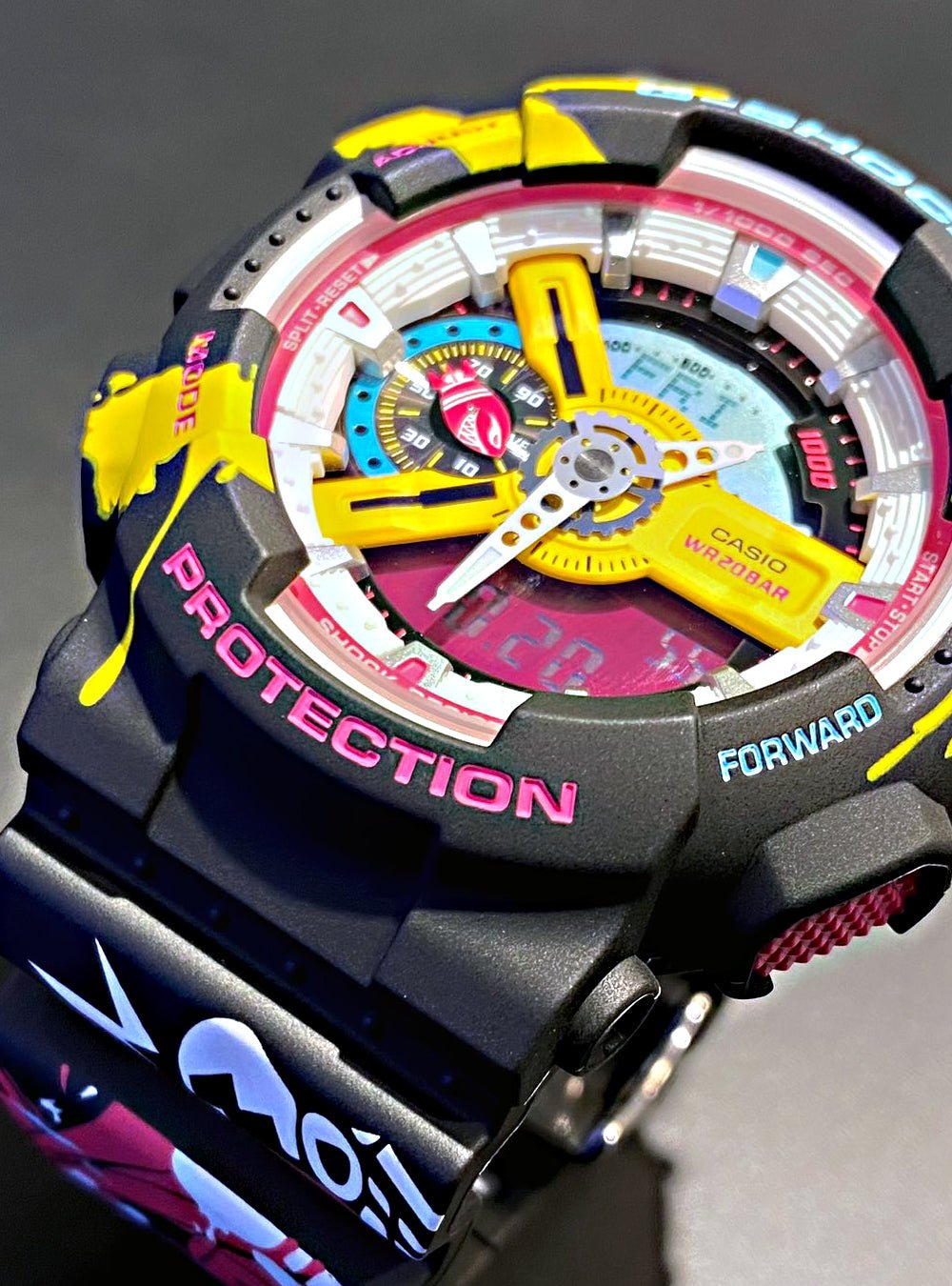 CASIO G-Shock GA-110LL 1AJR JDM Limited Edition League of Legends Collaboration Watch - Rugged Digital Sports Watch for Men - Perfect for Gaming Enthusiasts & Outdoor Adventures