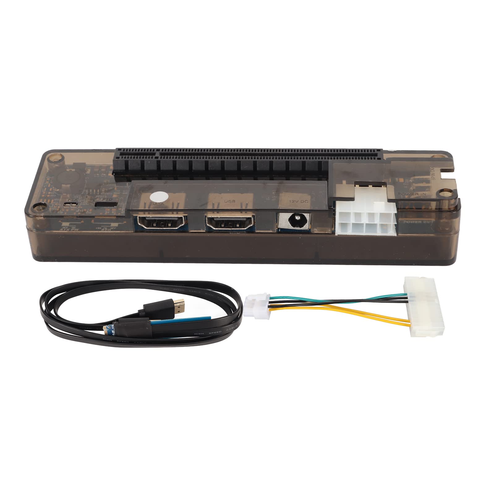 External GPU Dock for Laptop - 6Pin/8Pin PCIe 3.0 Graphics Card Enclosure with Dual Display Output - Perfect for Gaming, Video Editing & Graphic Design Workstations