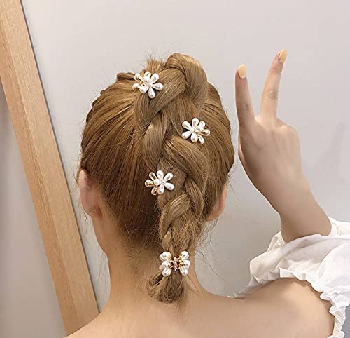 HOMEMATES 18-Piece Korean Style Pearl Hair Clips Set - Large Hair Pins & Barrettes for Women & Girls - Fashion Hair Accessories for Parties, Weddings & Daily Styling (Style 4)