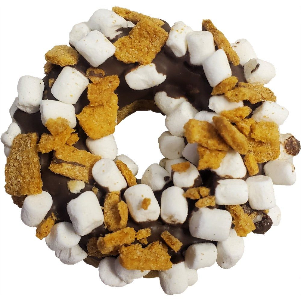 Gourmet S'mores Donut Dog Treats - Healthy & Delicious Baked Snacks for Small & Large Dogs - Perfect for Training, Rewards & Special Occasions