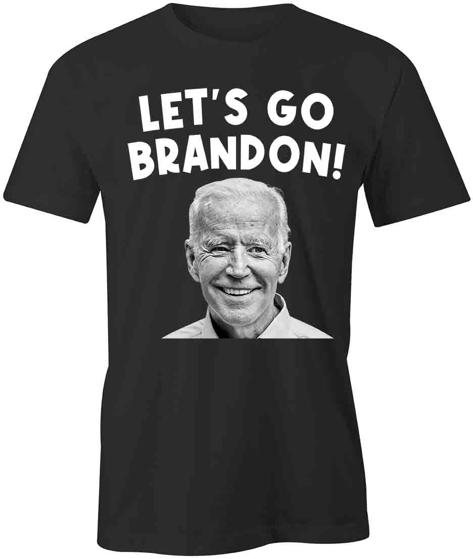 Let's Go Brandon T-Shirt - Black Political Graphic Tee | Funny Republican Humor Shirt with FJB Print | Perfect for Protests, Rallies & Conservative Events