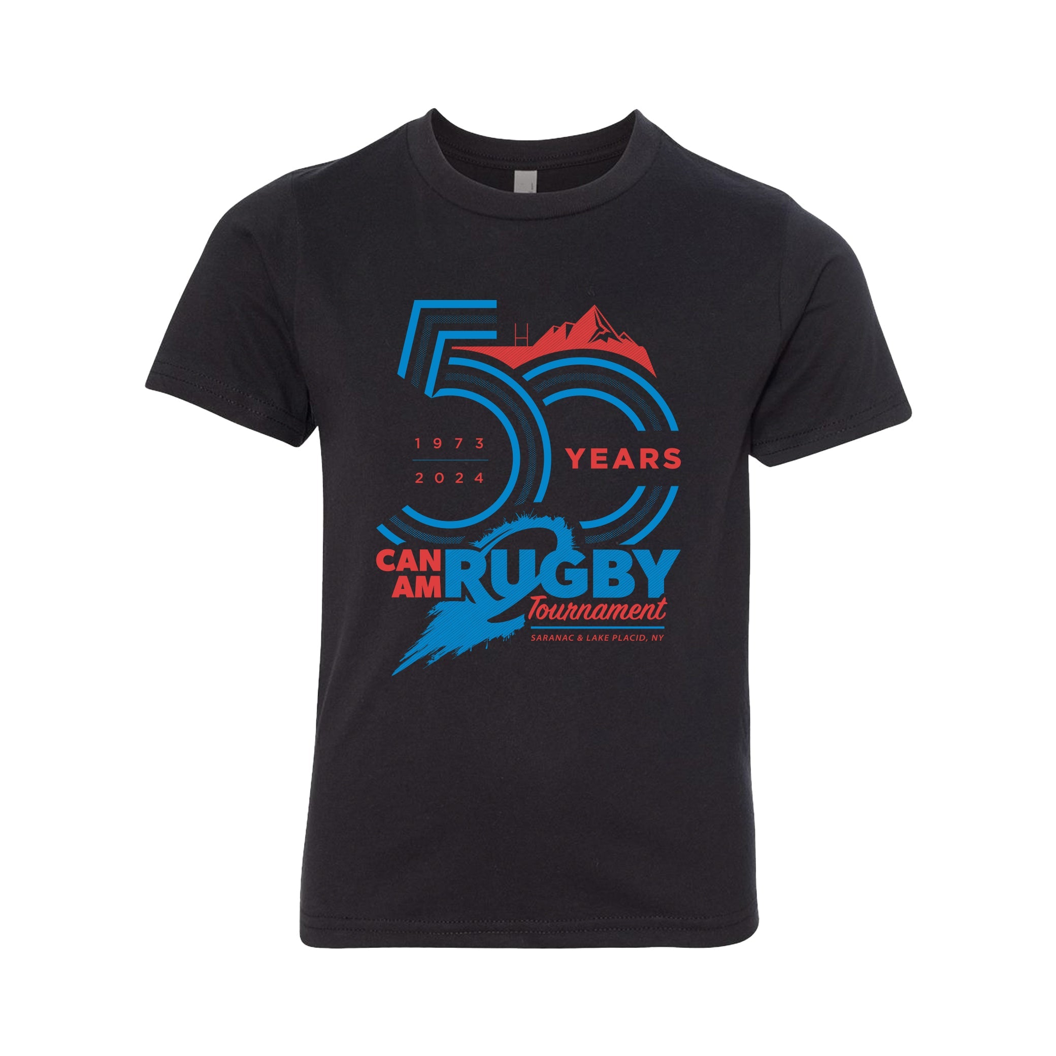 Can Am Rugby 2024 Youth T-Shirt - Youth Small Size | Comfortable Sports Tee for Kids Rugby Games & Casual Wear