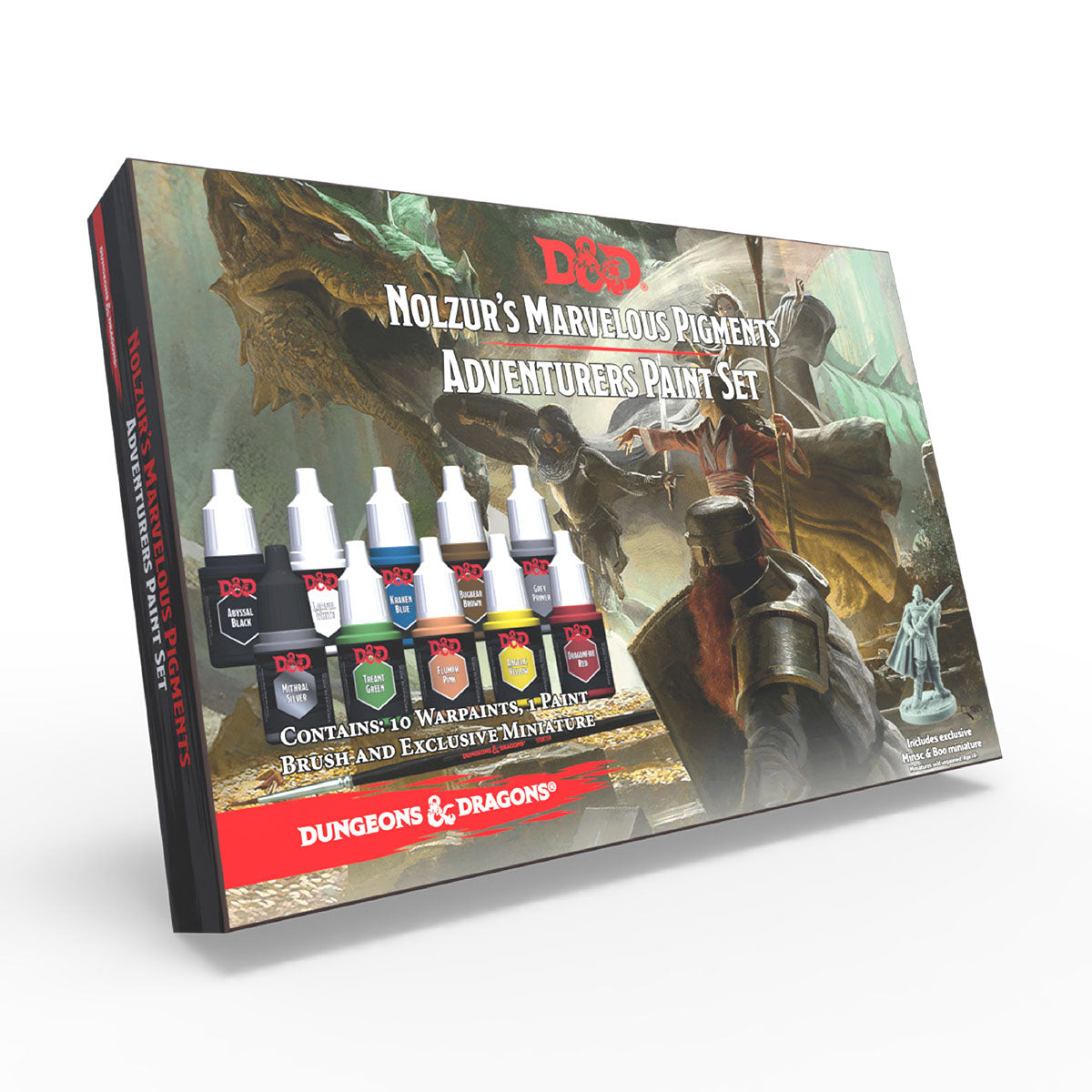 Dungeons & Dragons Adventurers Paint Set - Premium Miniature Painting Kit for D&D RPG Tabletop Games & Fantasy Figurines - Perfect for Game Nights & Collectors
