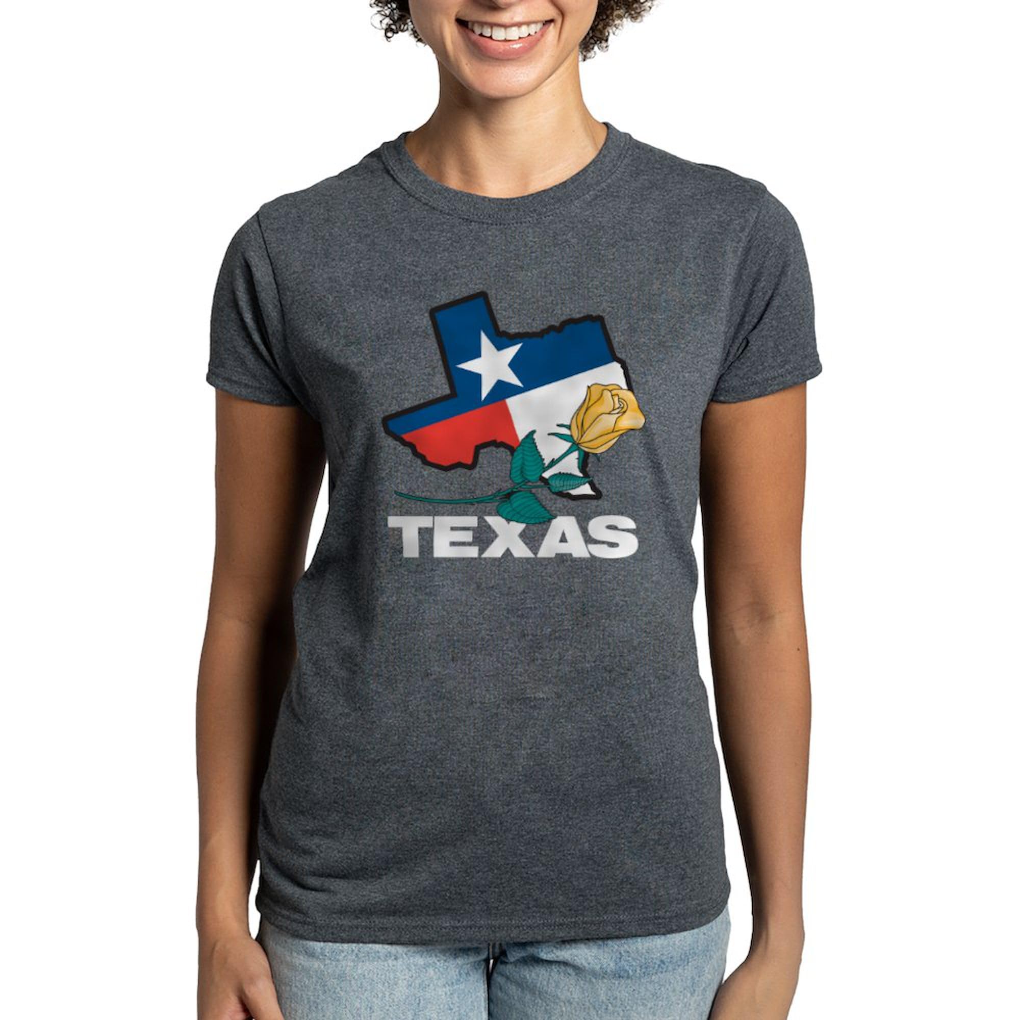 Texas Women's Dark Cotton T-Shirt - Comfortable & Stylish Women's Tee for Casual Wear, Outings & Texas Pride