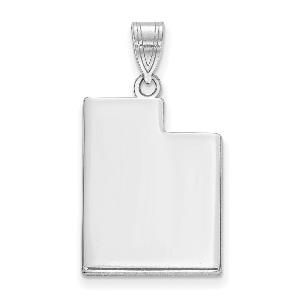 925 Sterling Silver UT State Souvenir Pendant Charm Bail - Handmade Jewelry for Necklaces & Bracelets - Perfect for Gifts, Travel Keepsakes & State Pride Collection