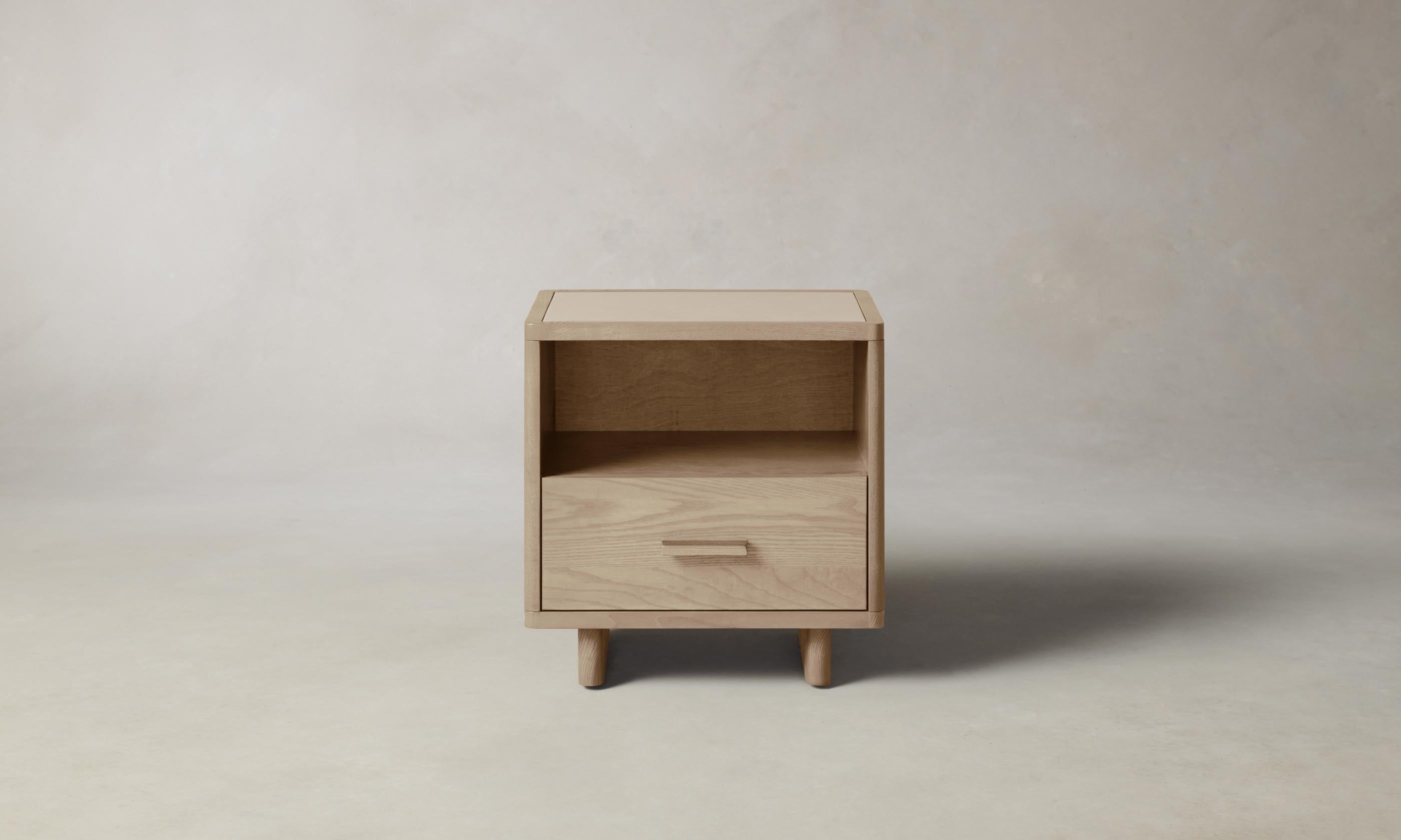 Clinton Petite Nightstand - Small Bedside Table with Drawer for Bedroom, Modern Night Stand for Home Decor & Storage - Perfect for Apartments, Dorms, and Guest Rooms