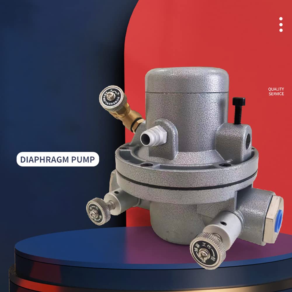 iDili Single Way Pneumatic Diaphragm Pump 15L/MIN for Water-Based Ink Printing Machine - G3/8 Port, 0.2-0.5Mpa Pressure - Ideal for Industrial Printing, Ink Transfer & Fluid Handling Applications