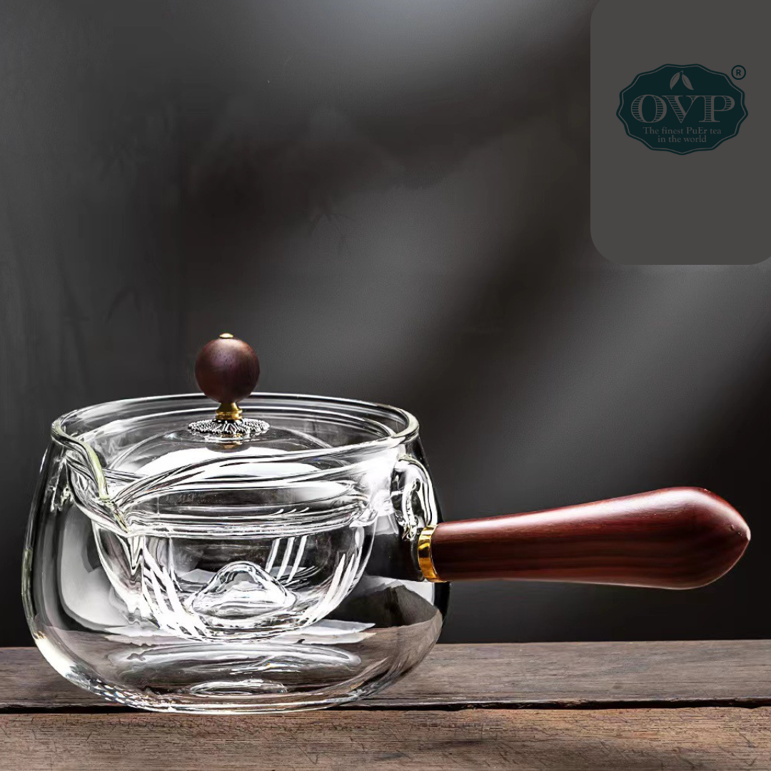 Premium 500ml Borosilicate Glass Teapot with Handle - Heat Resistant & Durable for Tea Brewing, Iced Tea, and Home Decor