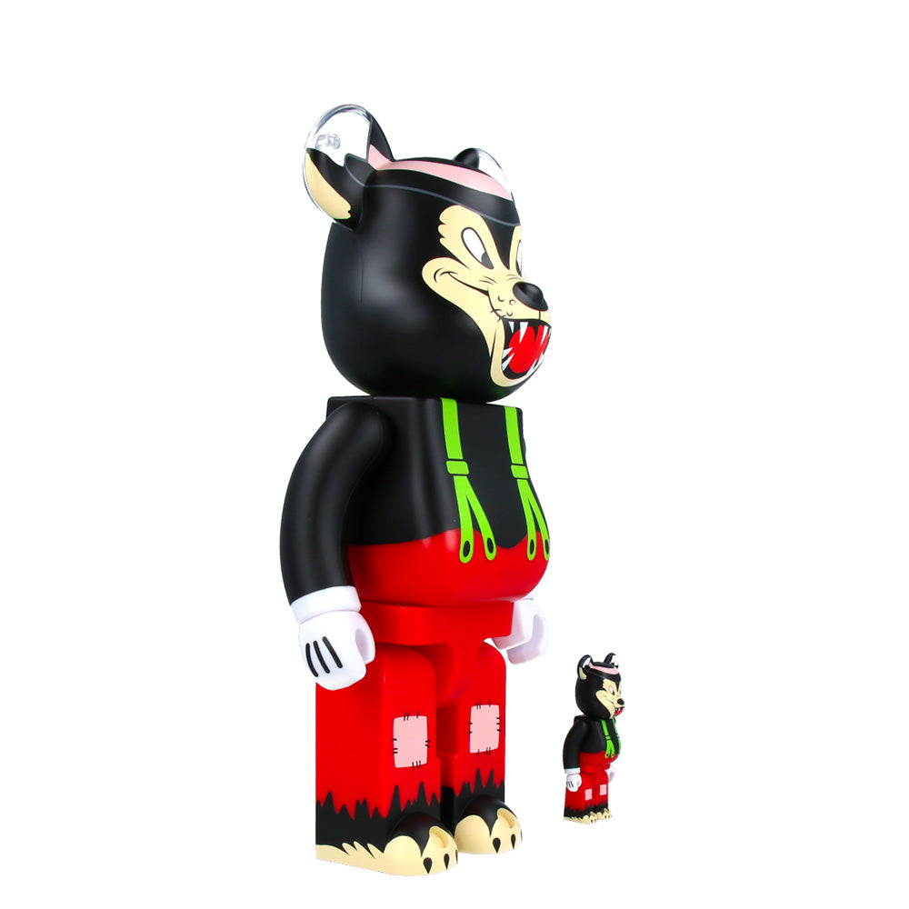 400% + 100% Bearbrick The Big Bad Wolf Collectible Art Toy - Limited Edition Designer Vinyl Figure for Display & Investment - Perfect for Home Decor, Office Collection, and Gift Giving