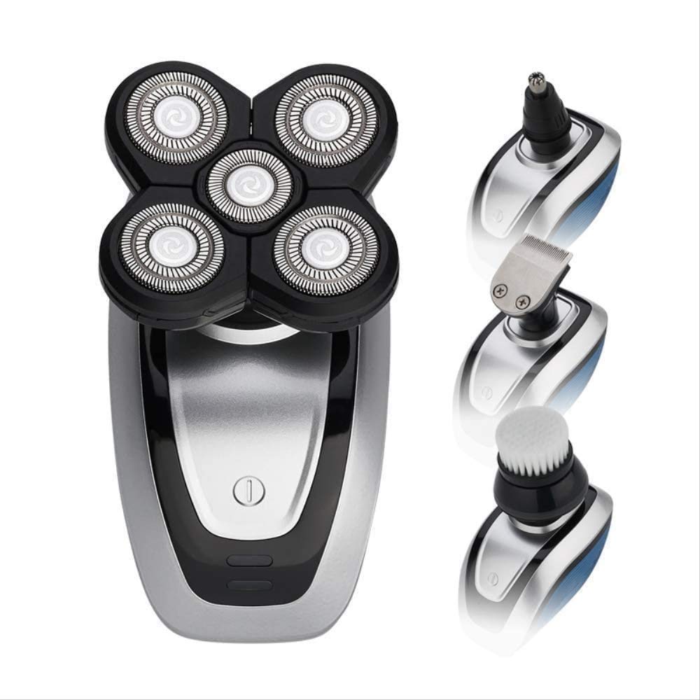 Best Electric Razor for Men - Waterproof Rotary Shaver & Beard Trimmer | 4-in-1 Hair Clipper with Nose Trimmer | Perfect for Bald Head Shaving, Facial Grooming & Travel Use