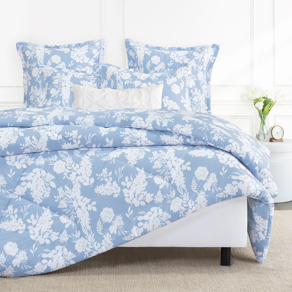 Madison Cornflower Blue Comforter Set - Queen Size Soft Bedding for Cozy Sleep - Perfect for Master Bedroom, Guest Room & Dorm Decor