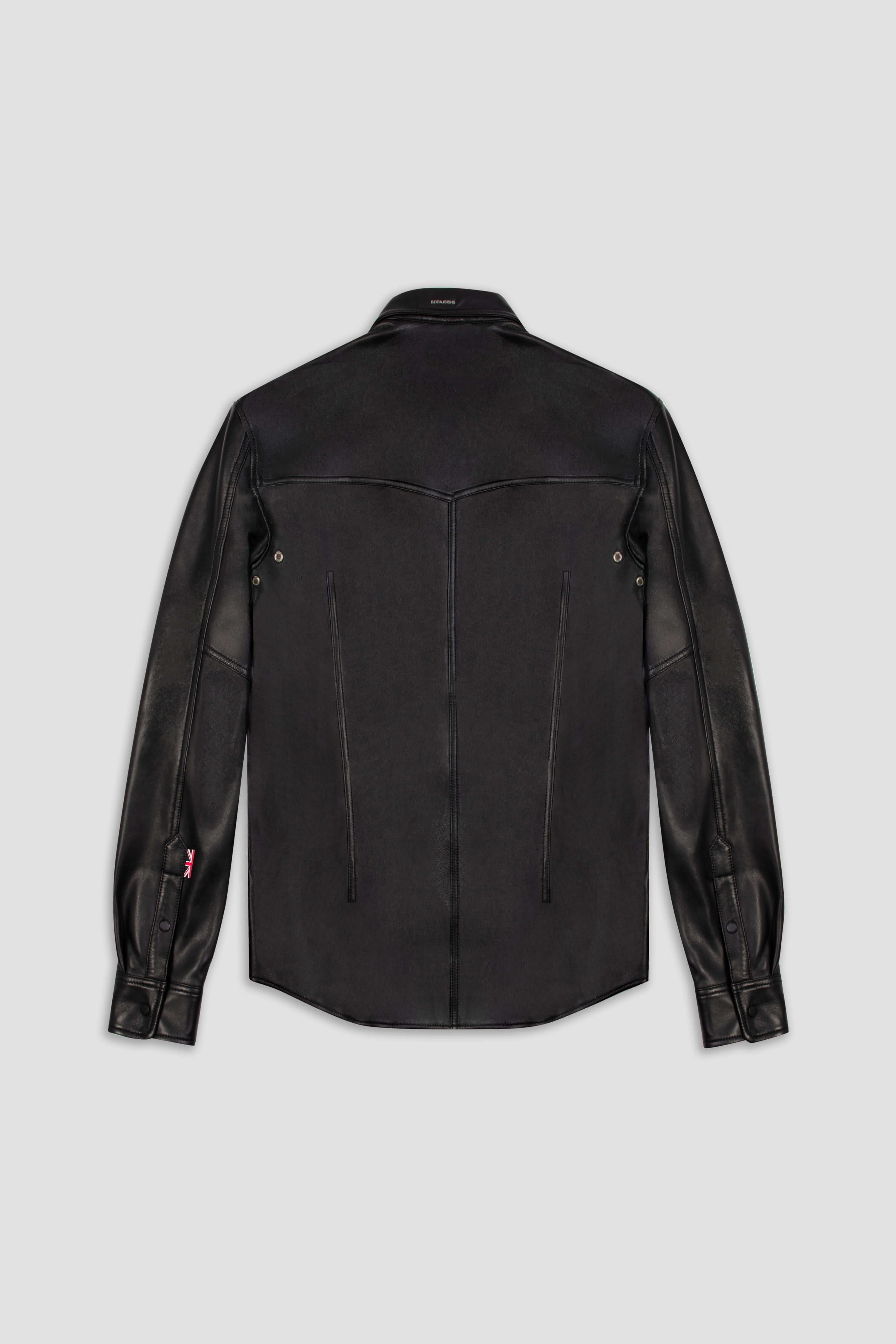BODA Genuine Leather Shirt for Tall Men - Stylish & Comfortable Casual Wear for Office, Date Night & Outdoor Activities