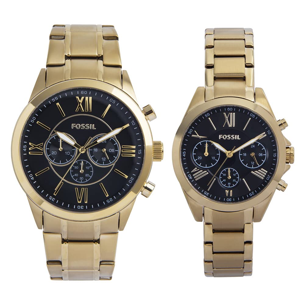 Fossil BQ2400SET Modern Courier Watch Gift Set for Men - Stylish Analog Quartz Watch with Leather Strap, Perfect for Casual Wear, Business & Gifting