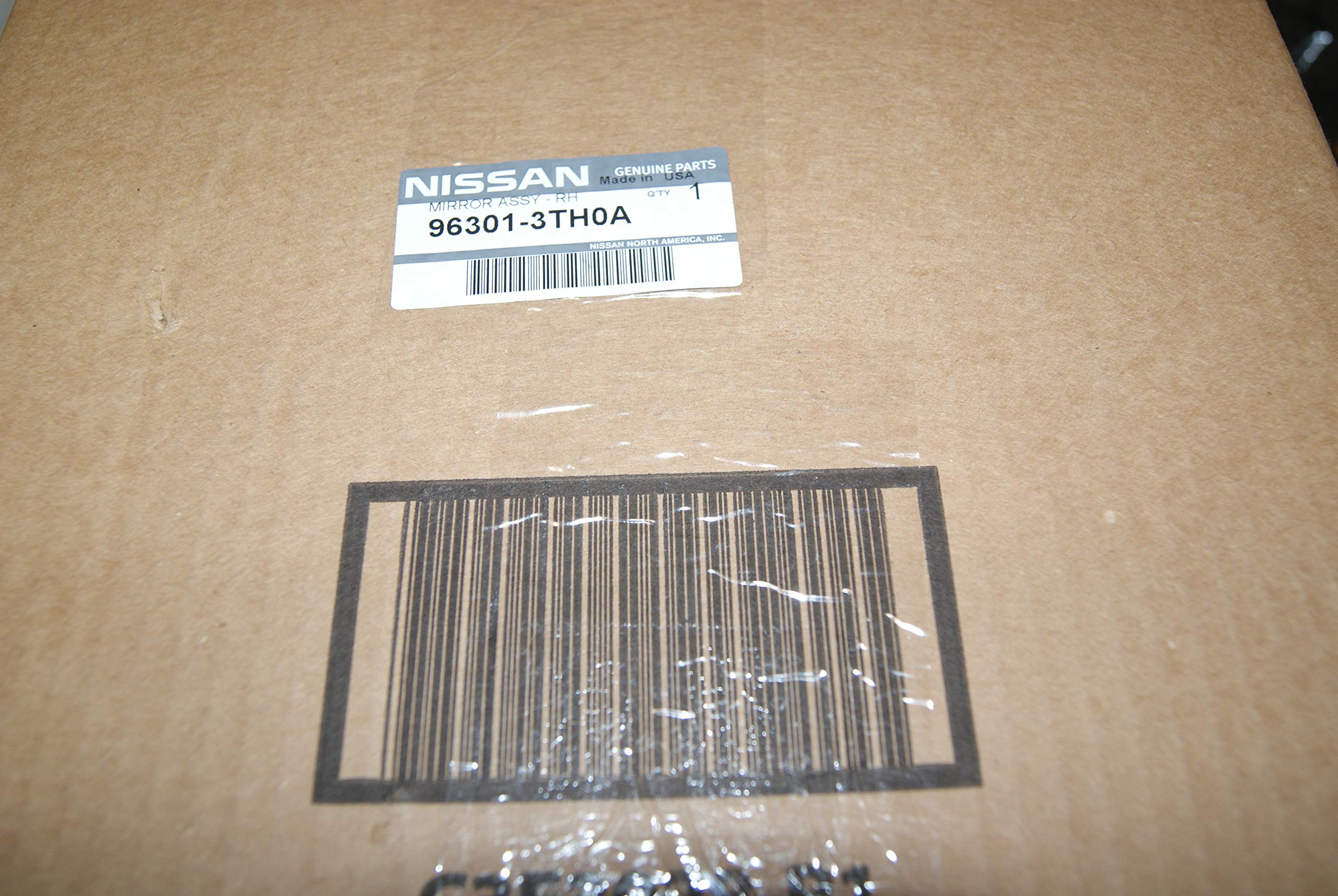 Genuine Nissan Mirror Assy-Outside RH (96301-3TH0A) - Right Side Exterior Car Mirror Replacement for Nissan Vehicles - Perfect for Driving Safety & Parking Assistance