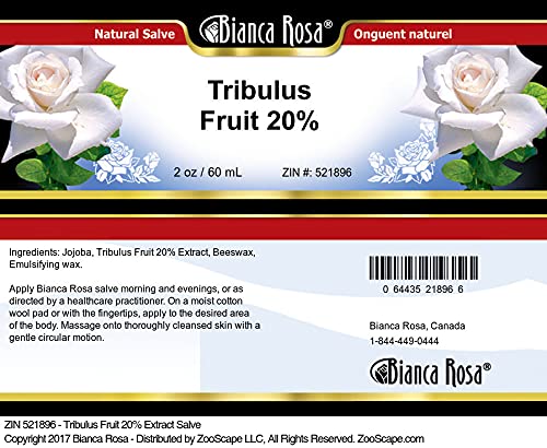 Tribulus Fruit 20% Extract Salve (2 oz, 3 Pack) - Natural Herbal Remedy for Skin Care & Muscle Relief - Perfect for Athletes, Gym Enthusiasts & Daily Wellness