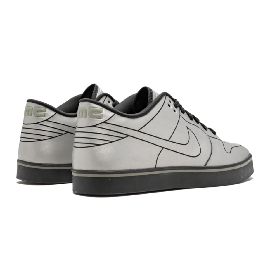 Nike Dunk Low 6.0 SE Delorean DMC 12 Metallic Cool Grey Sneakers - Retro Basketball Shoes for Men & Women - Perfect for Streetwear Fashion and Sneaker Collectors