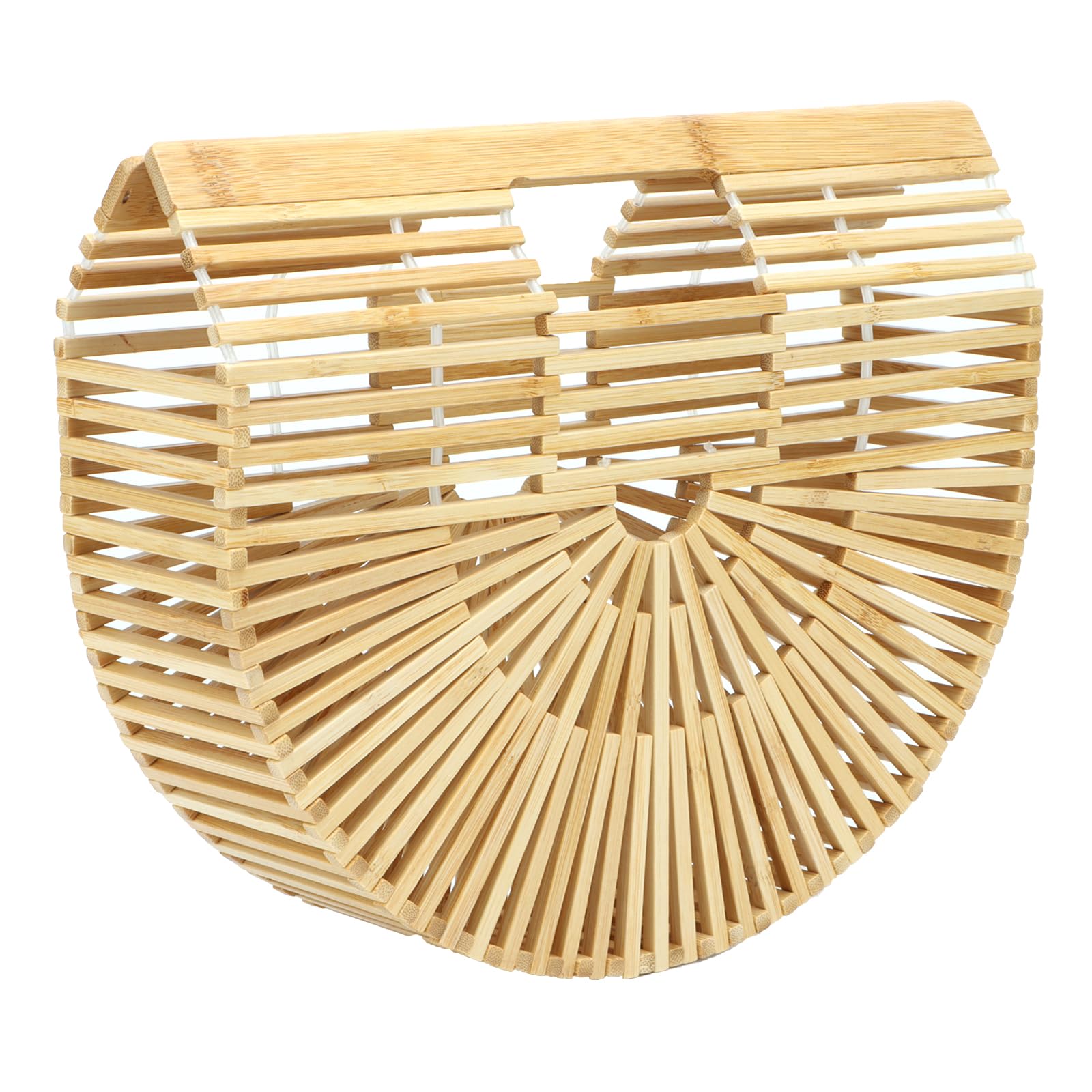**Empire Vintage Bamboo Handmade Straw Bag for Women – Summer Beach Purse, Boho Basket Handbag – Perfect for Beach Outings, Picnics & Casual Day Trips**
