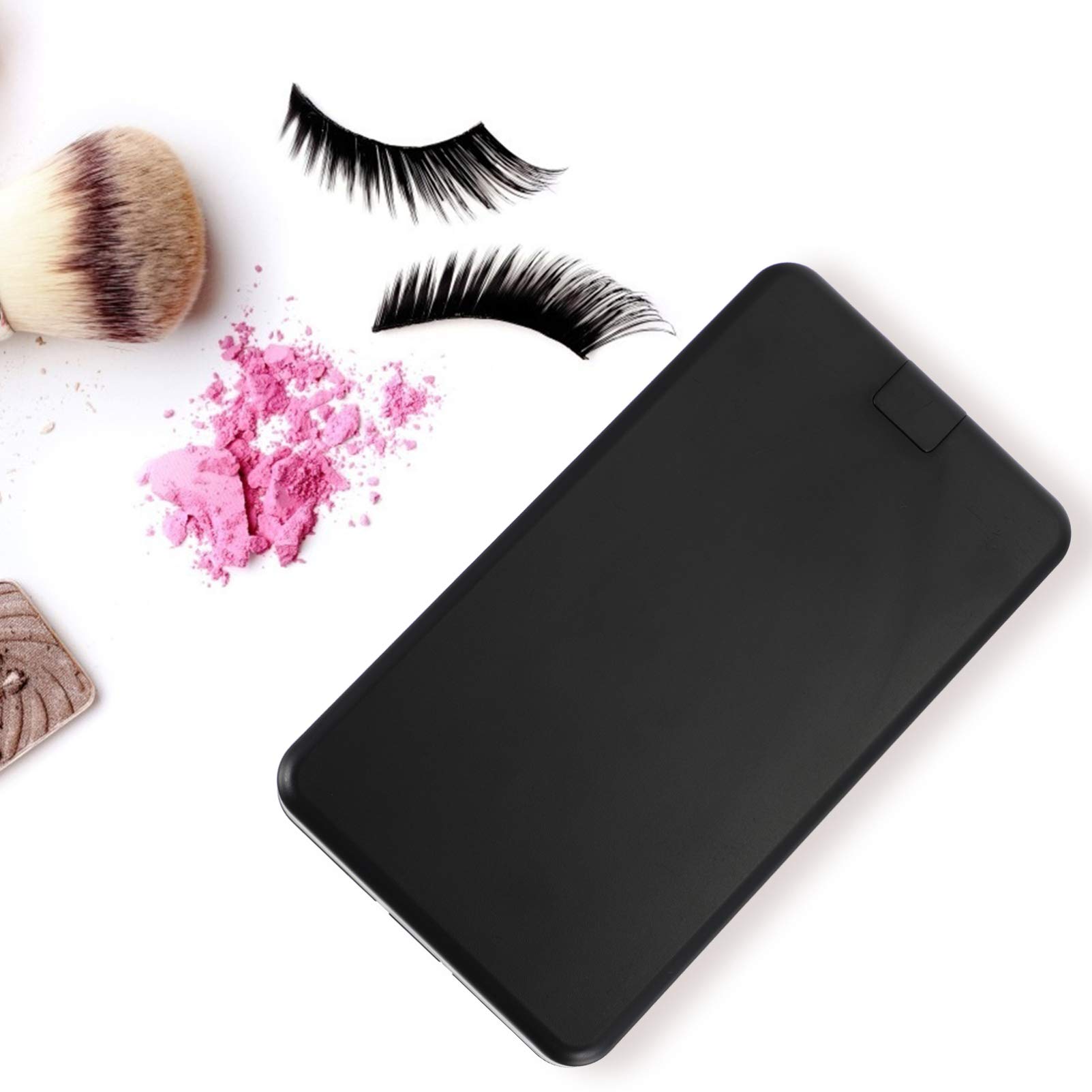 Beaupretty LED Makeup Storage Box with Mirror - Eyelash Organizer Case for Travel & Home Use - Waterproof Lash Holder Container for False Eyelashes & Makeup Tools