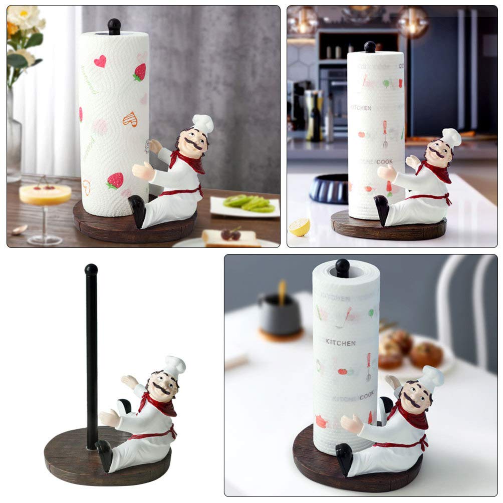 Cabilock 1-Piece Upright Tissue Holder Stand - Kitchen Countertop Paper Towel Rack Organizer | Perfect for Kitchen, Bathroom, Office & Dining Table Storage Accessories