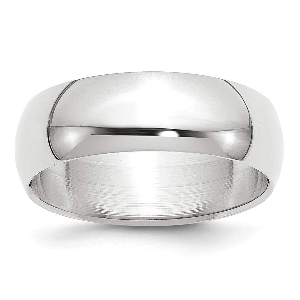 10K Half Round Band Ring for Women - White Gold, Yellow Gold, Rose Gold - Multiple Sizes & Widths - Perfect for Anniversary, Wedding, Birthday Gifts & Everyday Wear