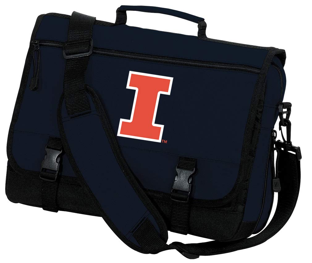University of Illinois Illini Messenger Laptop Briefcase Bag - Durable Work & Campus Commuter Accessory for Students & Professionals