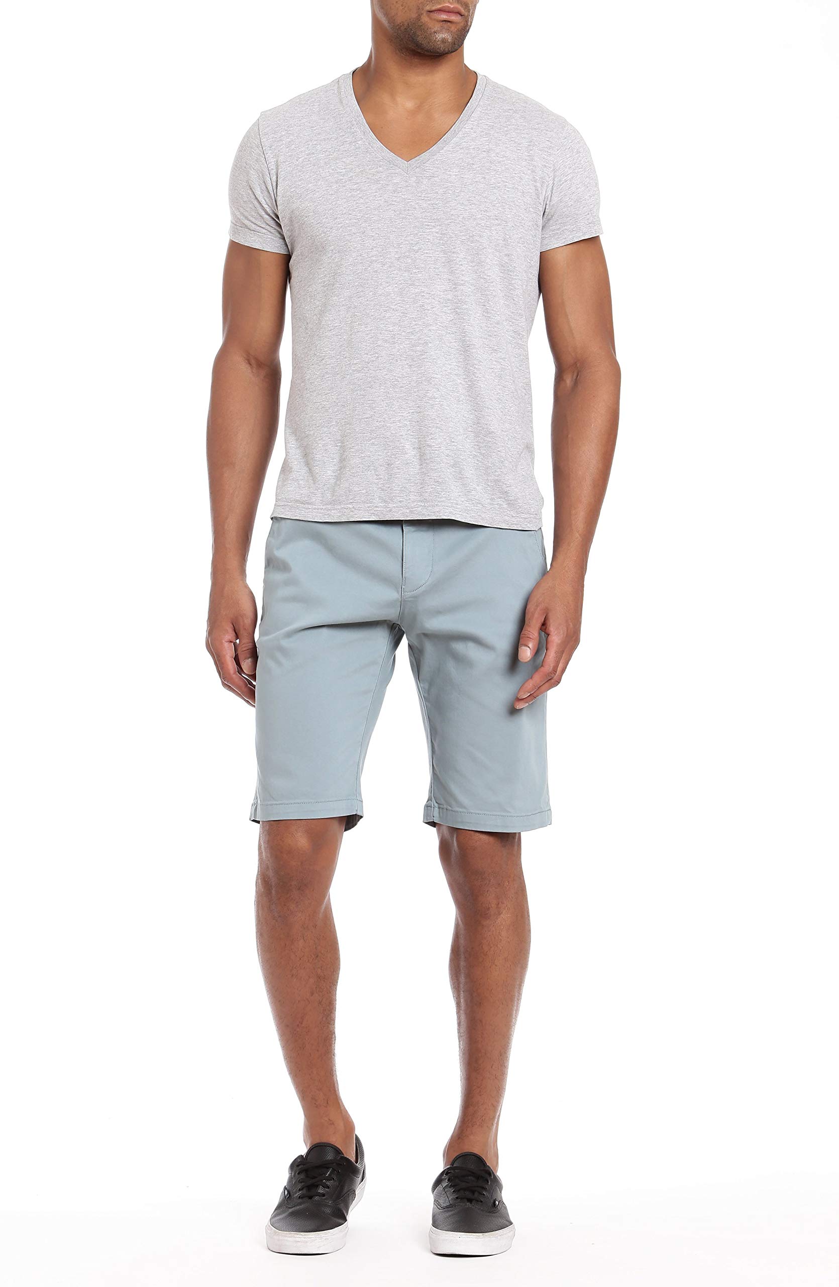 Mavi Men's Jacob Mid Rise Slim Twill Shorts - Comfortable Casual Shorts for Men | Perfect for Summer, Travel & Outdoor Activities