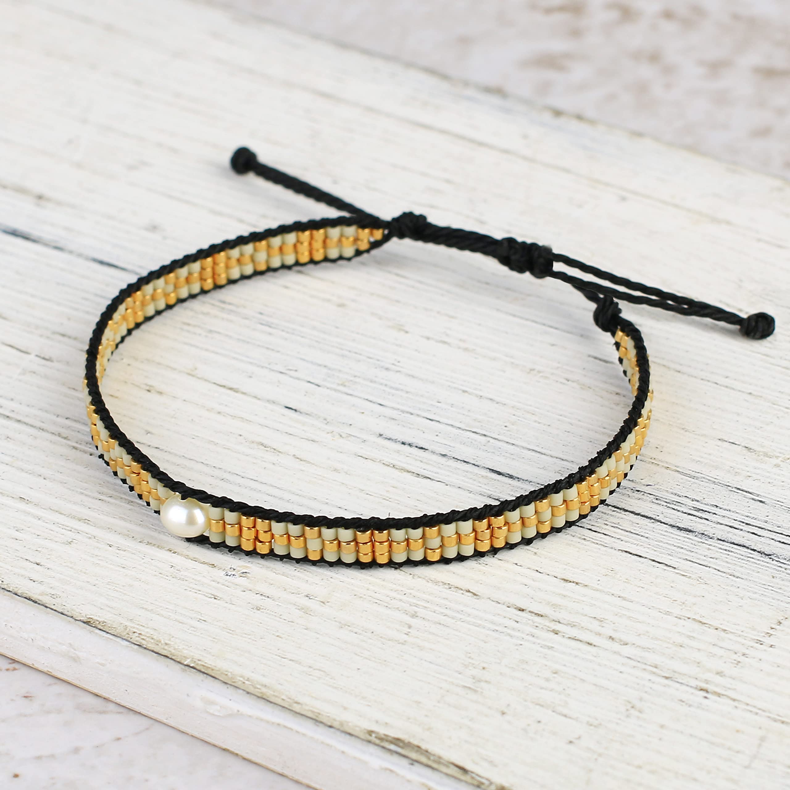 KELITCH Women's Friendship Bracelets - Handmade Wax Rope Pearl Bracelets with Multiple Patterns | Perfect for Gifts, Parties, and Everyday Wear