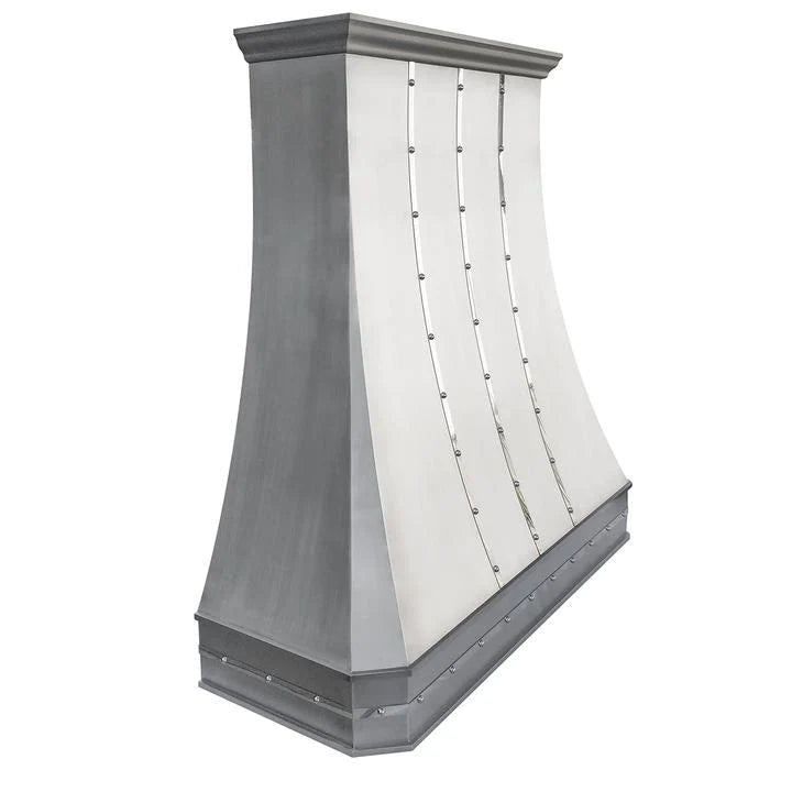 Handcrafted Brushed Stainless Steel Range Hood - Custom SINDA SRH3 C 3TR AMTR Model for Danielle | Premium Kitchen Ventilation for Modern Homes