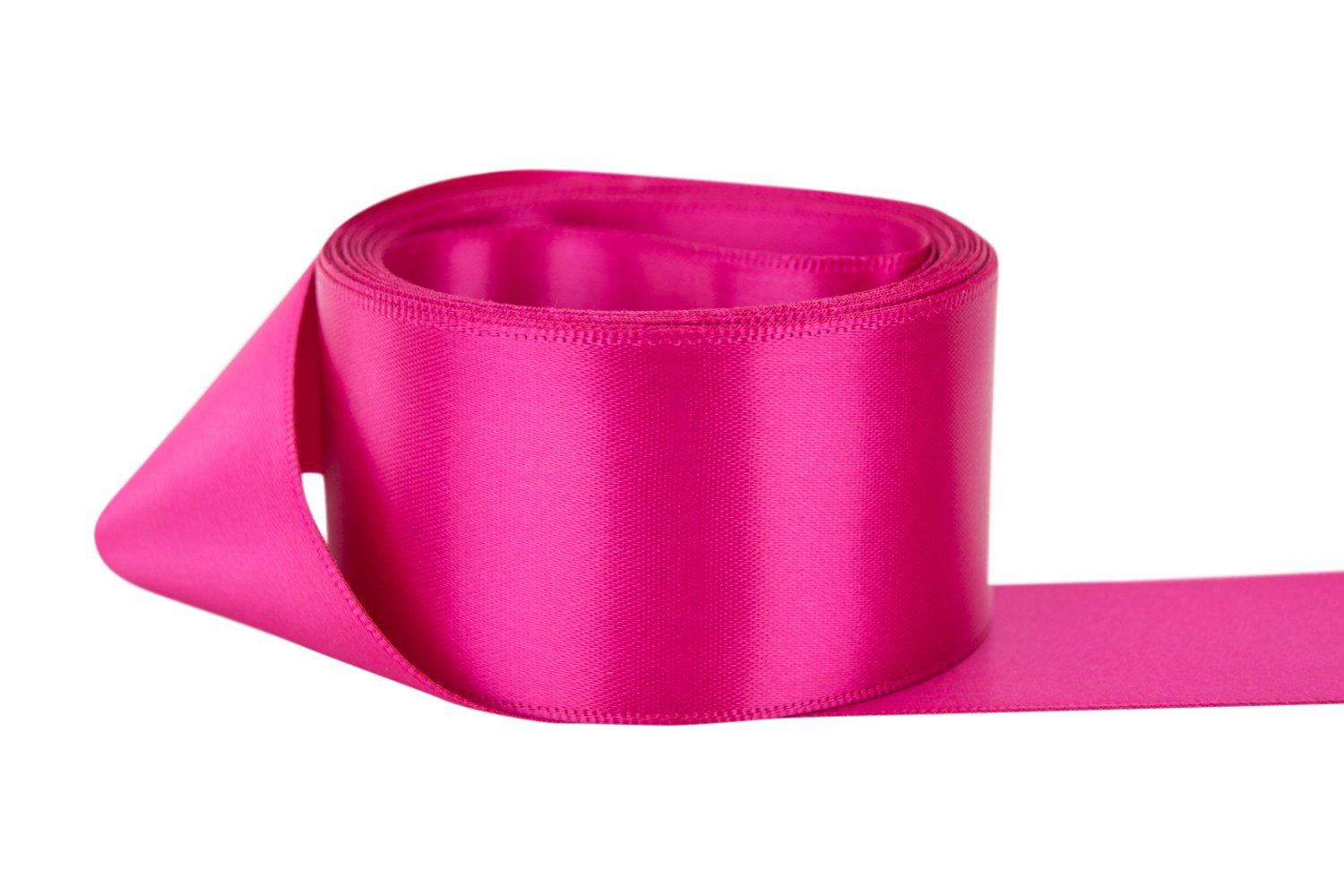 Double Faced Satin Ribbon 7/8 inch Wide - 100% Polyester Craft Ribbon by The Yard in Azalea Pink - Perfect for Gift Wrapping, Bow Making, Hair Accessories & DIY Wedding Decorations