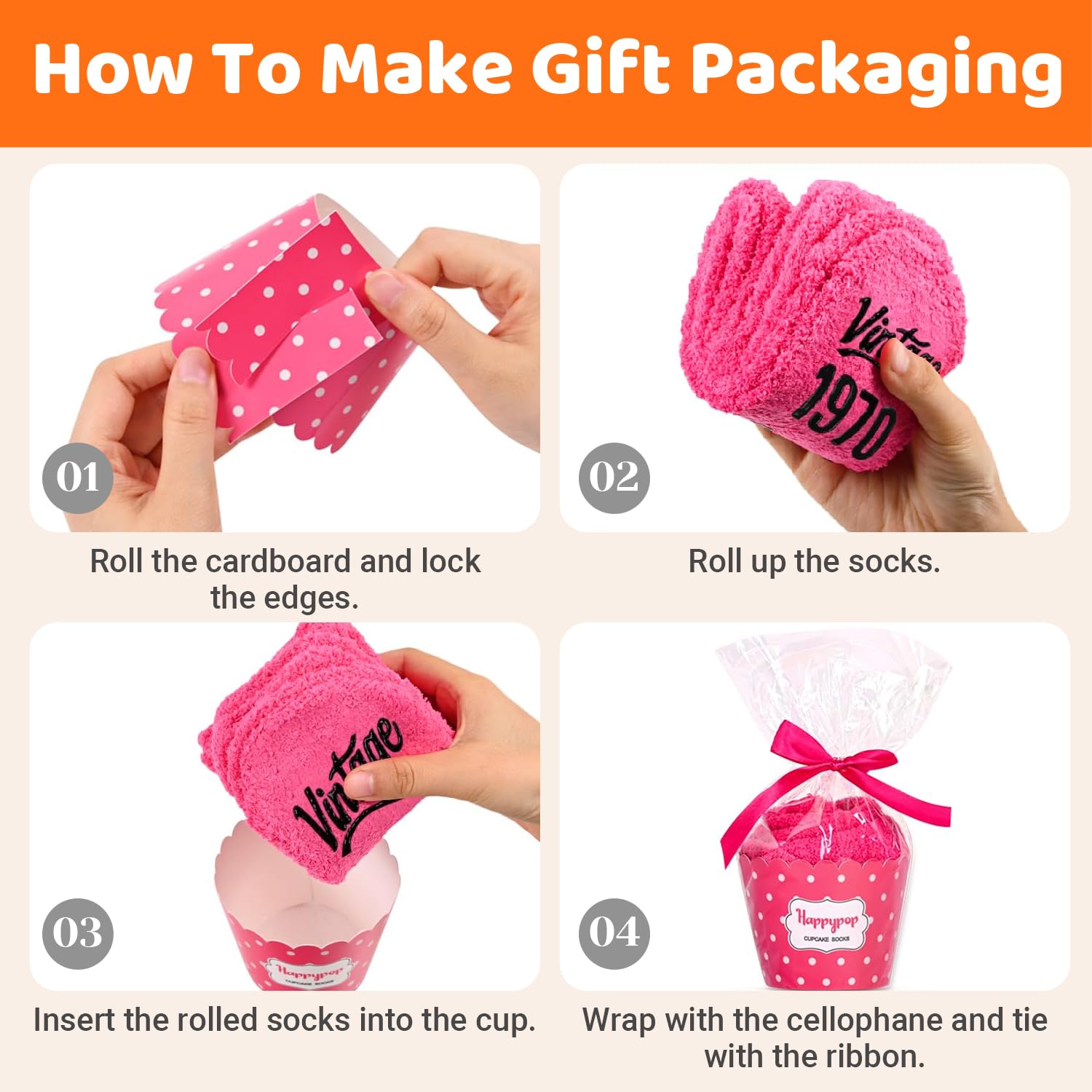 HappyPop 55th & 60th Birthday Gifts for Women - Funny Novelty Socks for Mom, Grandma & Senior Women (51-60 Years Old) - Perfect Retirement, Mother's Day & Special Occasion Gifts for Elderly Ladies