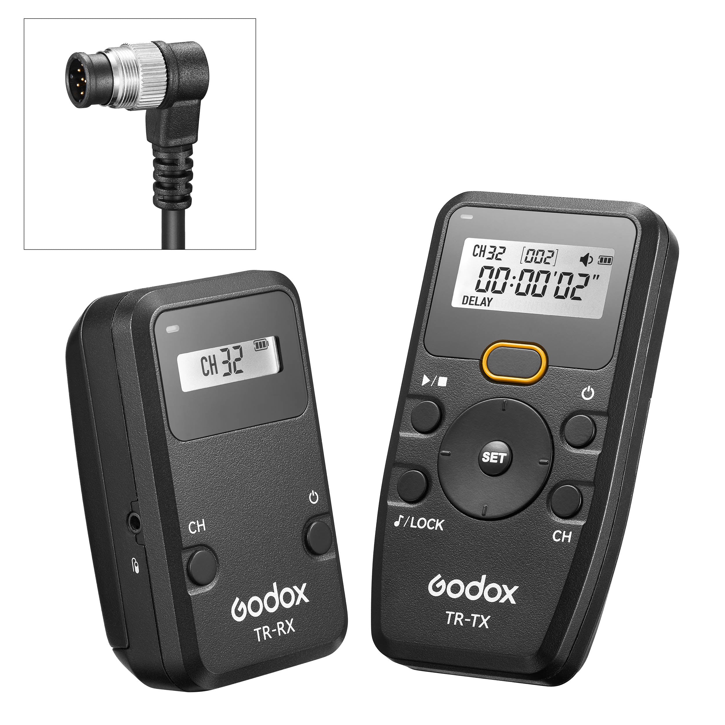 TR Series Wireless Timer Remote Shutter Release with Built-in Intervalometer for DSLR Cameras - Perfect for Time-Lapse Photography, Long Exposure & Group Shots