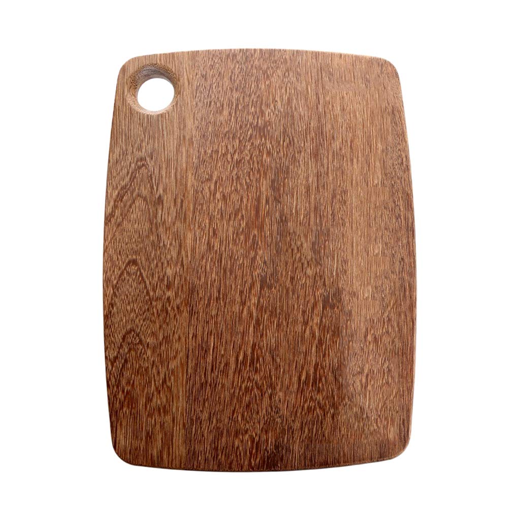 Premium Solid Wood Chopping Board - Natural Light Aroma, Heavy Duty Kitchen Cutting Board for Meat, Fruits, Vegetables & Bread | Includes Hanging Hole, Easy to Clean | 2 Size Options | Perfect for Home Kitchens, Restaurants & BBQ Parties