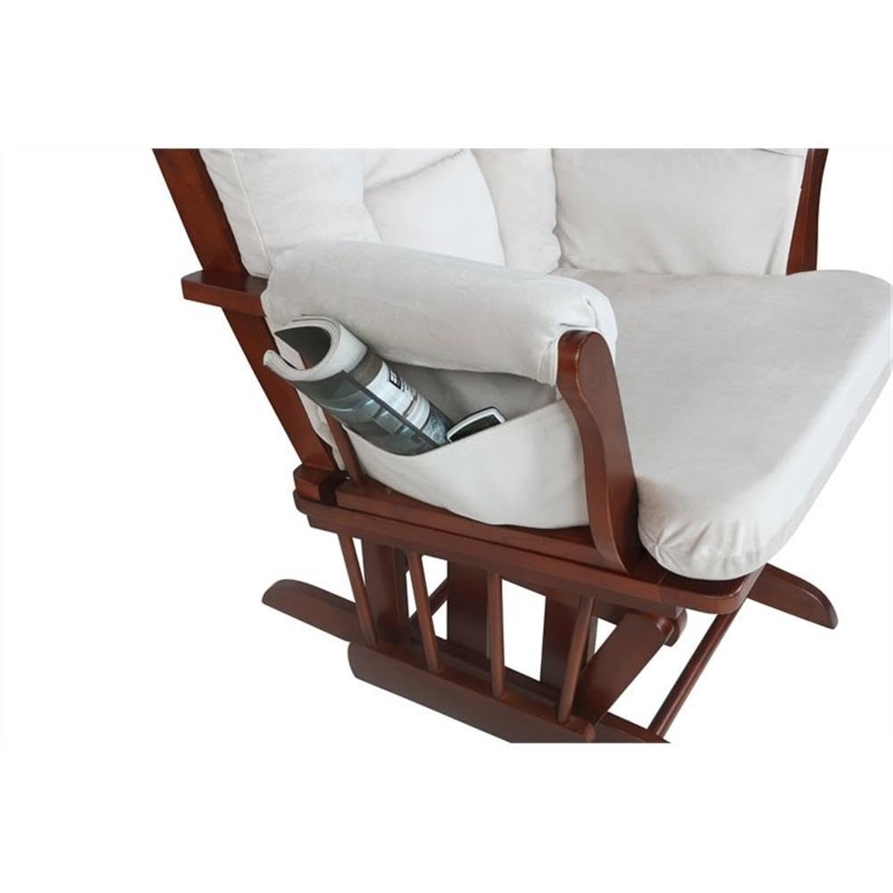 AFG Furniture Alice Glider Chair & Ottoman Set - Comfortable Rocking Recliner with Ottoman (No Pillow Included) - Perfect for Nursery, Living Room & Relaxation