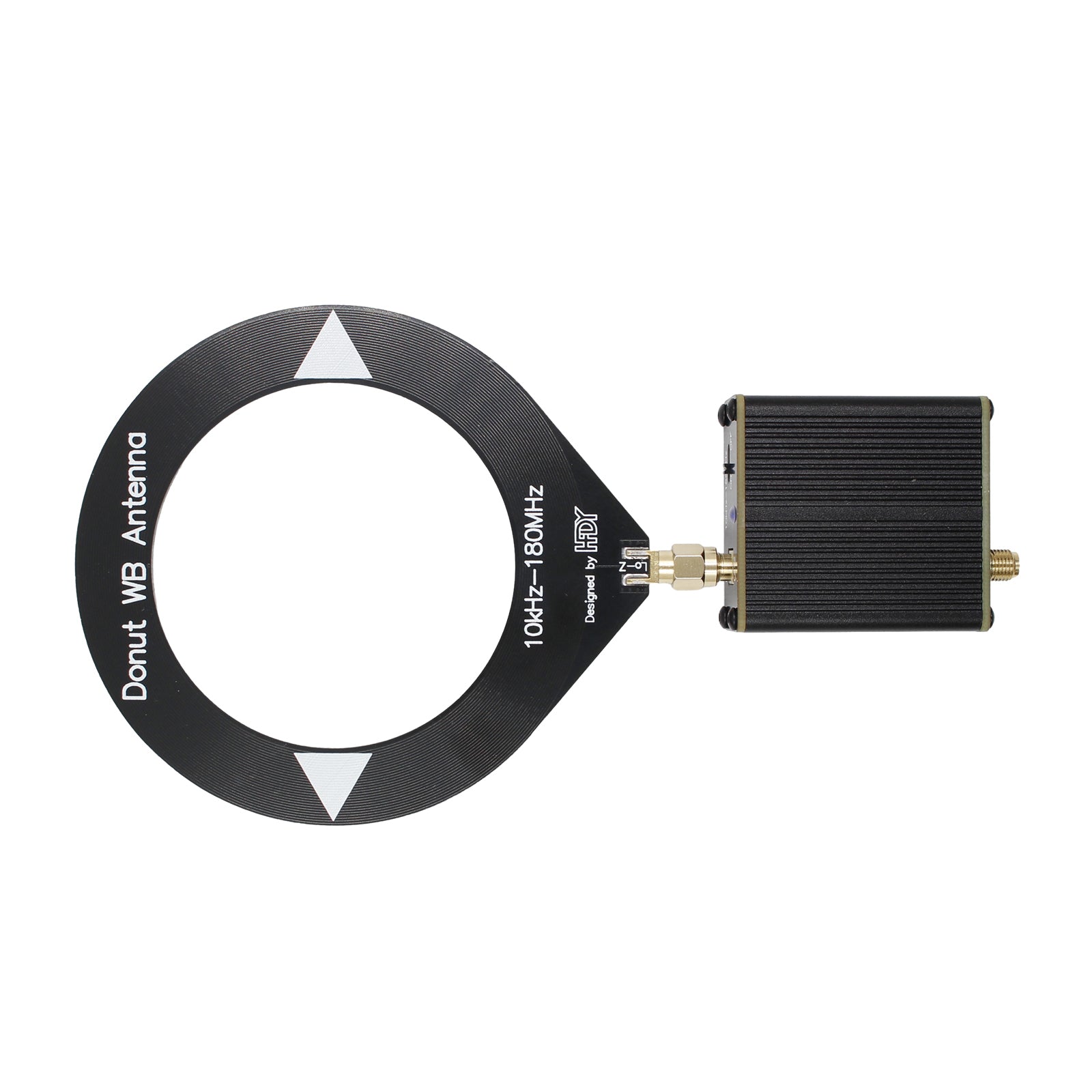 10Khz - 180Mhz Upgraded Donut Broadband Antenna with Low Impedance Converter - High Performance Signal Booster for Ham Radio, CB Radio & Marine Communication