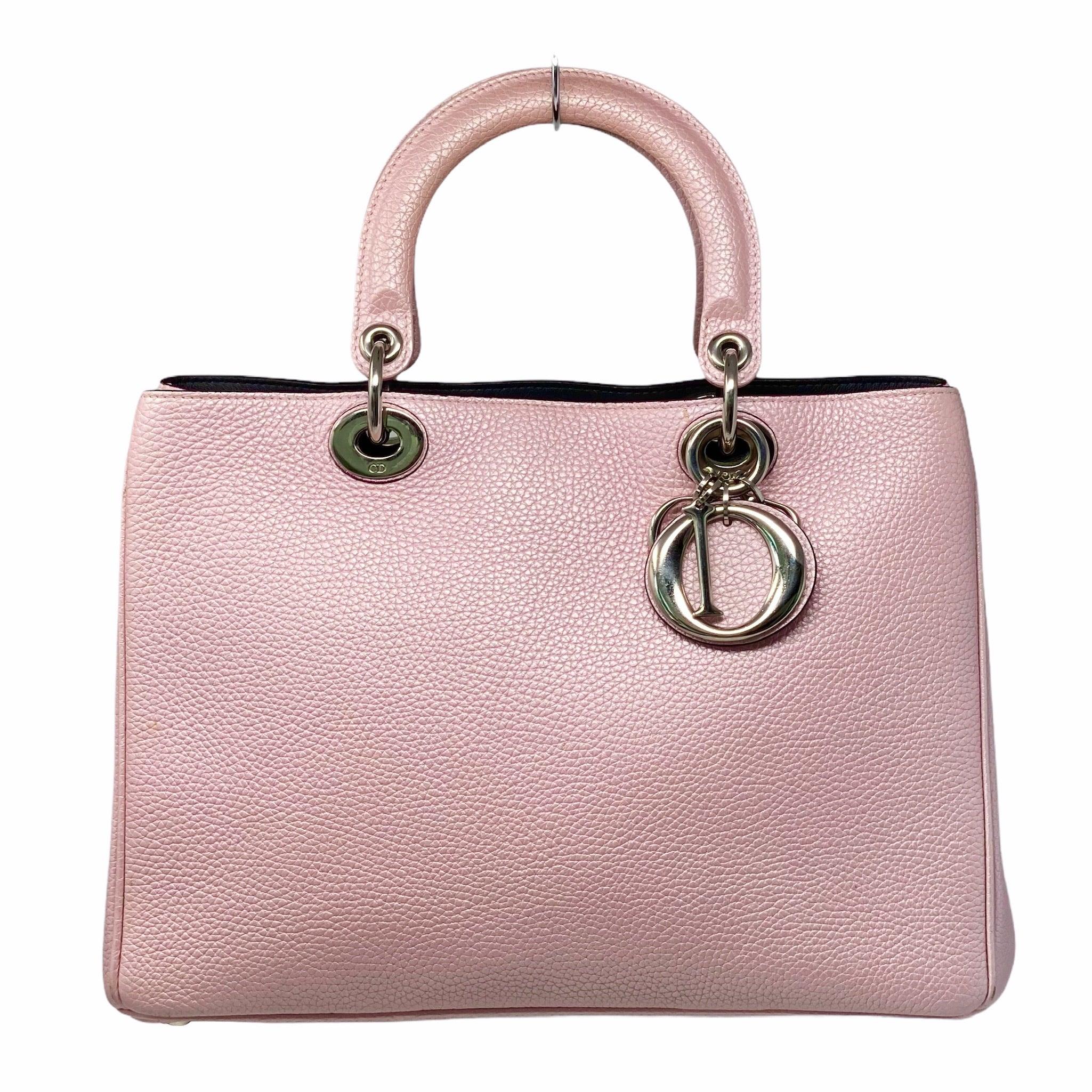 Dior Pink Medium Diorissimo Tote Bag - Luxury Designer Handbag for Women | Perfect for Work, Travel & Everyday Use