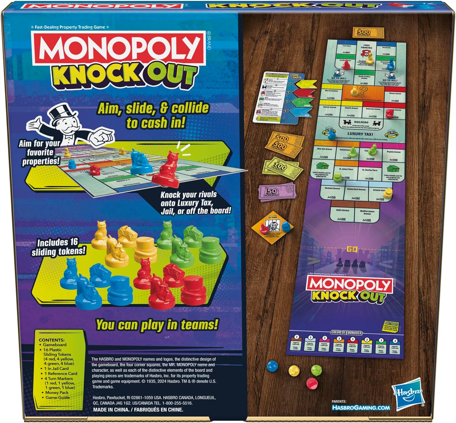 MONOPOLY KNOCKOUT Board Game - Classic Family Fun for Game Nights, Parties & Indoor Entertainment