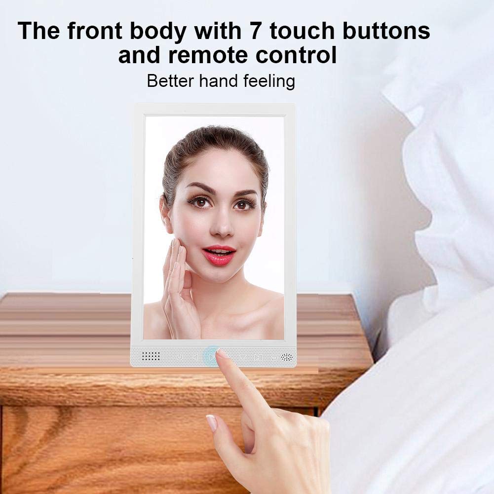 10 Inch Digital Photo Frame with 800x1280 IPS Screen - Electronic Picture Frame with Calendar, Video, Music Player, 7 Touch Buttons & Remote Control - Perfect for Home, Office, and Gift Giving (Black)