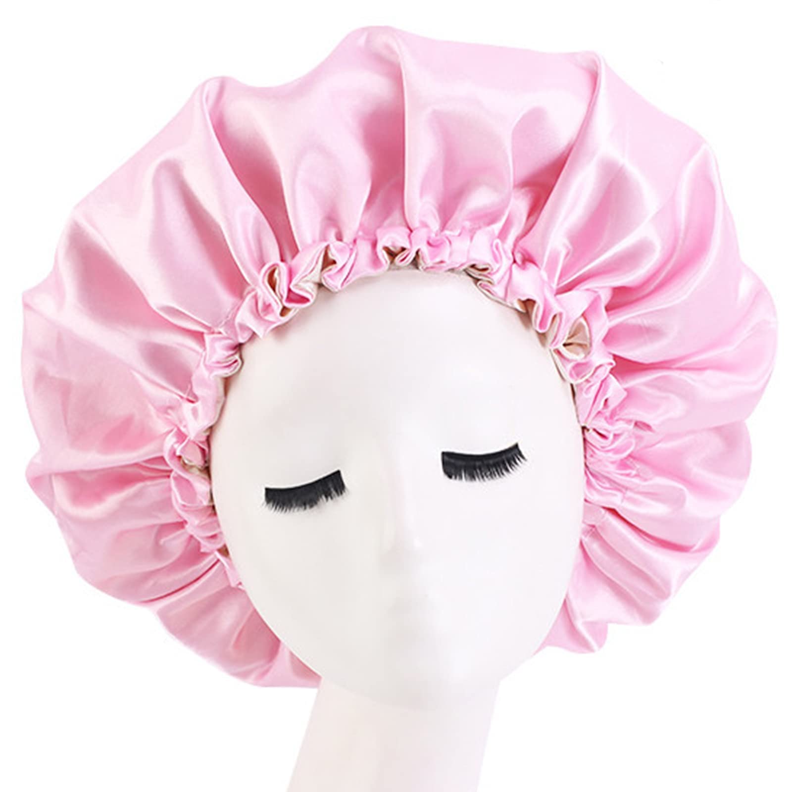 Double Layer Bonnet for Women - Soft & Breathable Sleep Cap for Natural Hair Protection - Perfect for Nighttime, Travel & Home Use
