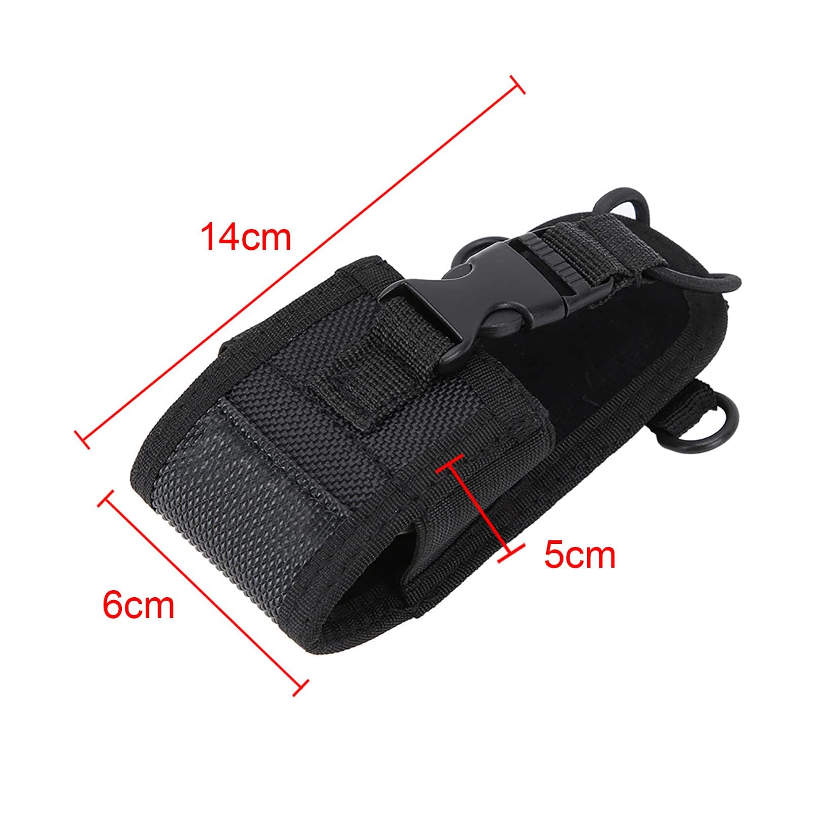 2-Pack Durable Radio Holder & Walkie Talkie Case with Adjustable Shoulder Strap - Universal Pouch for Two-Way Radios, GPS Devices & Phones - Perfect for Construction, Security & Outdoor Adventures