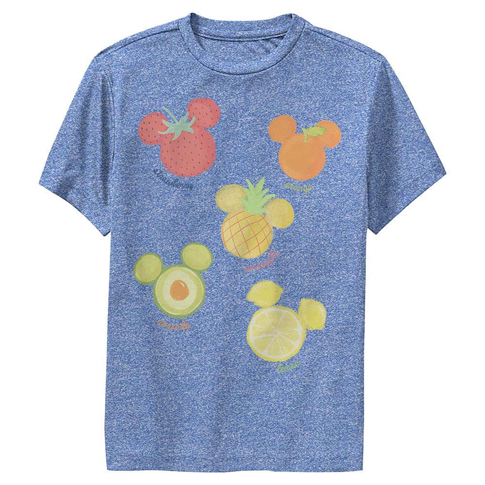 Disney Characters Assorted Fruit Boys' Performance T-Shirt - Comfortable & Breathable for Playdates, School & Outdoor Activities