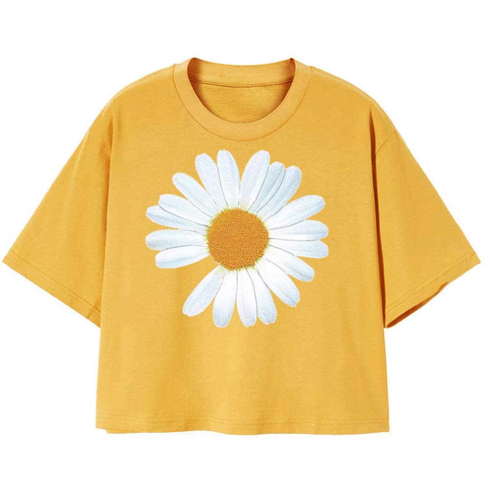 White Daisy Iron On Patches - 2 Pcs Flower Appliques for T-Shirt, Jacket, Dress & Backpack - DIY Clothing Repair & Decoration - Perfect for Crafts, Fashion Upcycling & Custom Designs